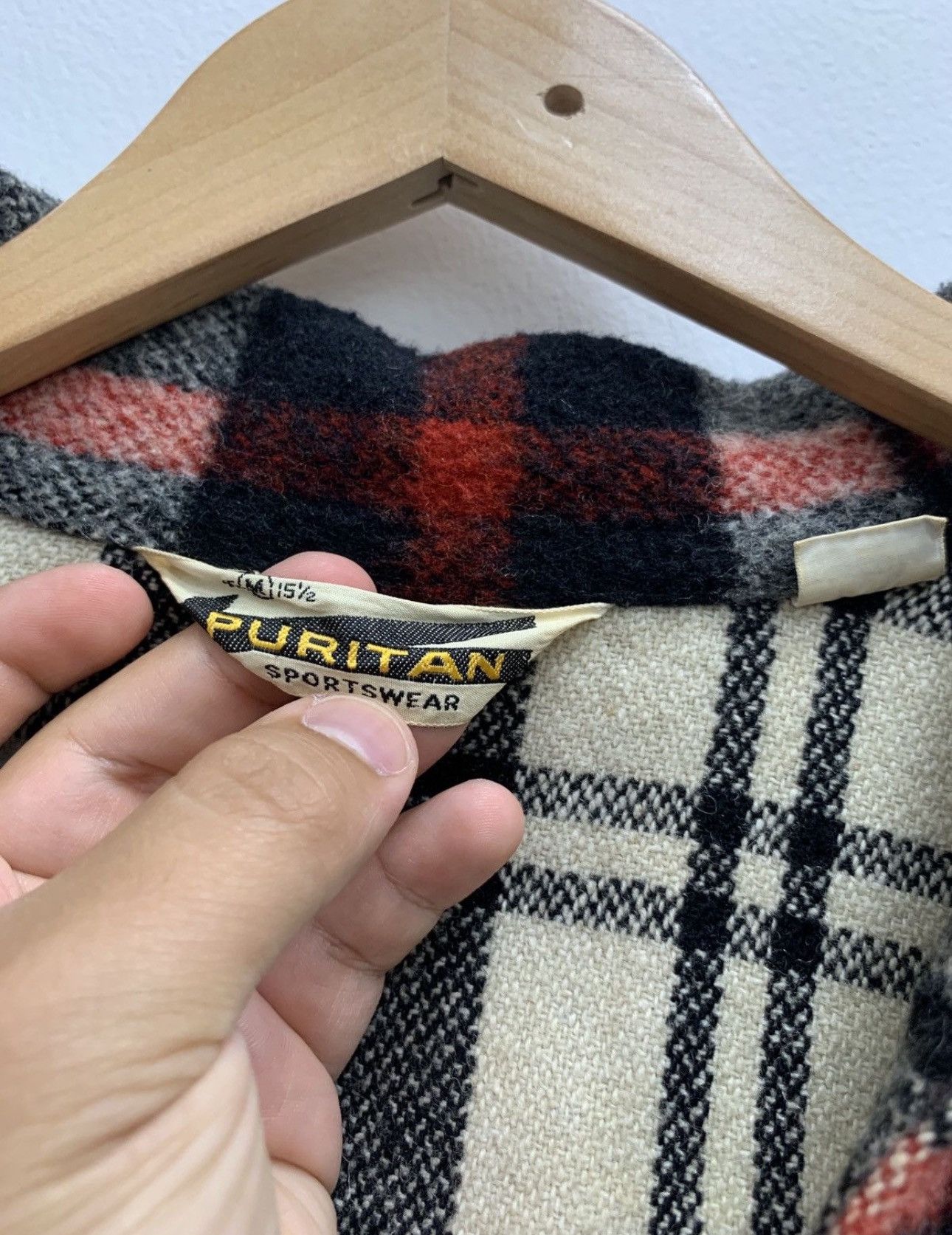 Puritan × Vintage True Vintage 1970's Puritan Sportswear Plaid Wool Pullover Size US M / EU 48-50 / 2 - 11 Thumbnail