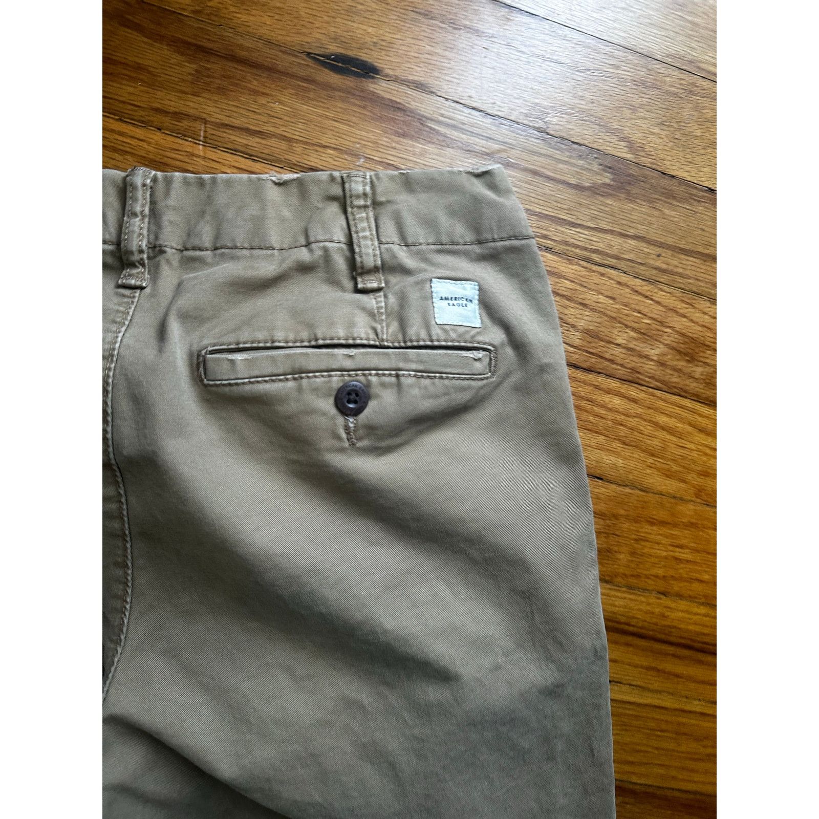 American Eagle Outfitters American Eagle Original Straight Brown Pants 29x32 Size US 29 - 7 Thumbnail
