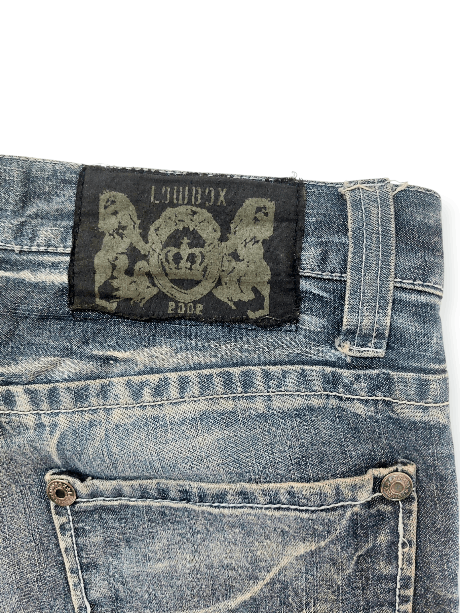 Vintage Lowbox Punk Distressed Denim
