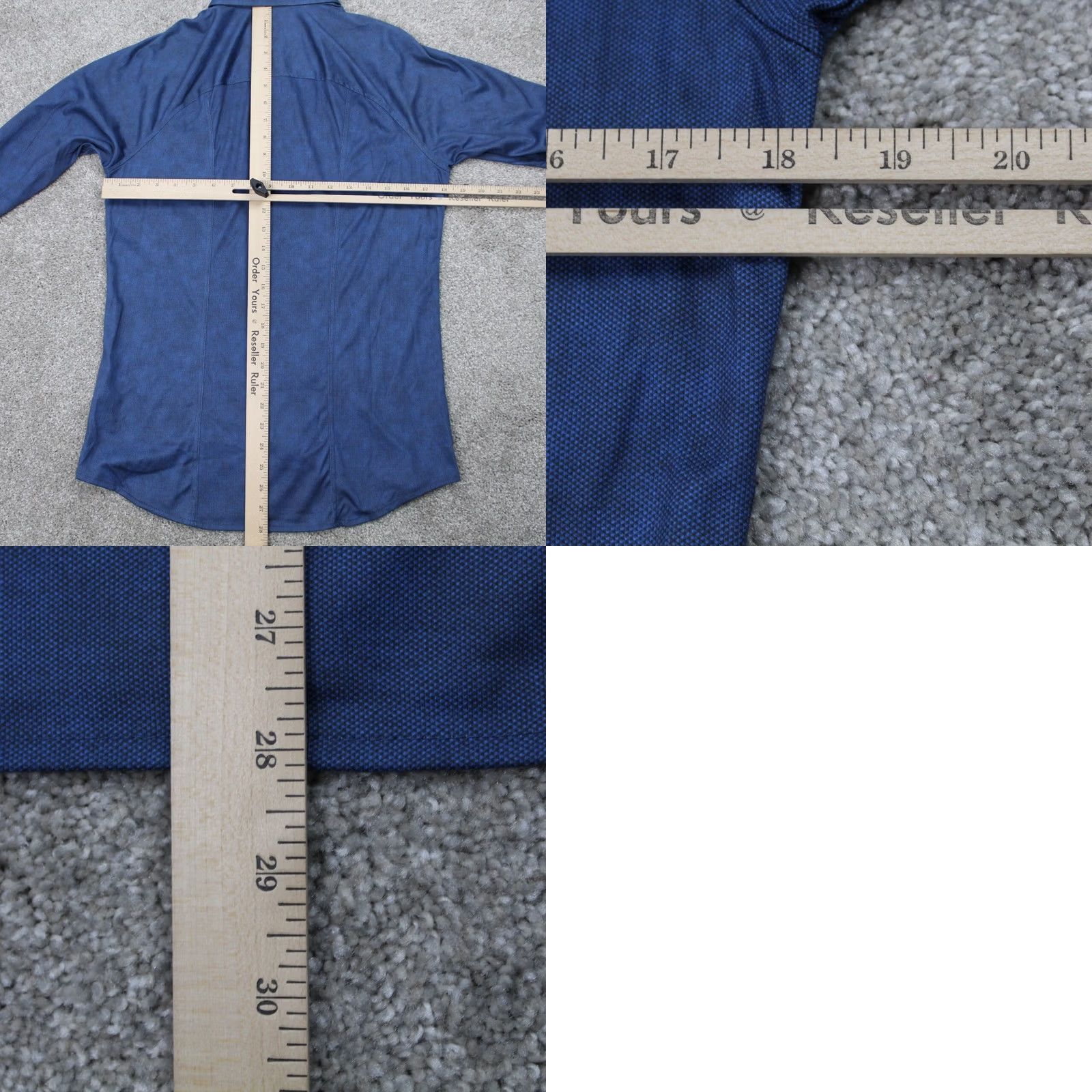 Vintage Desoto Blue Cotton Long Sleeve Button-Up Shirt Mens Small NWT Size US S / EU 44-46 / 1 - 8 Thumbnail