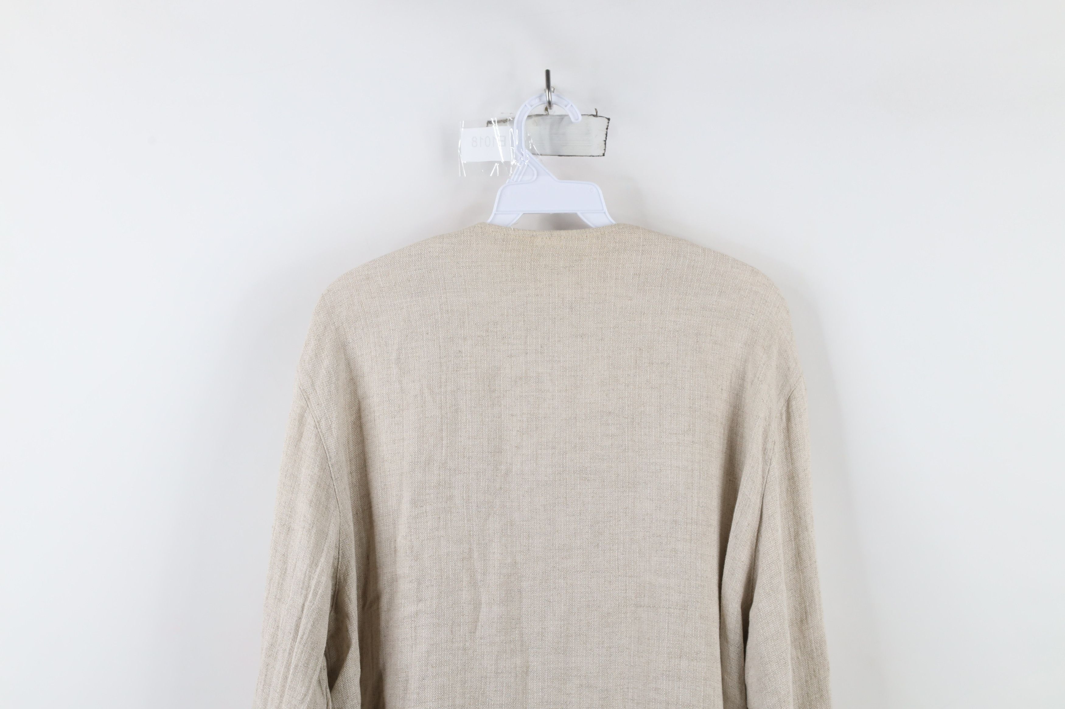 Vintage Vintage 90s Lagenlook Linen Blend Button Jacket Tunic USA Size XL / US 12-14 / IT 48-50 - 12 Thumbnail
