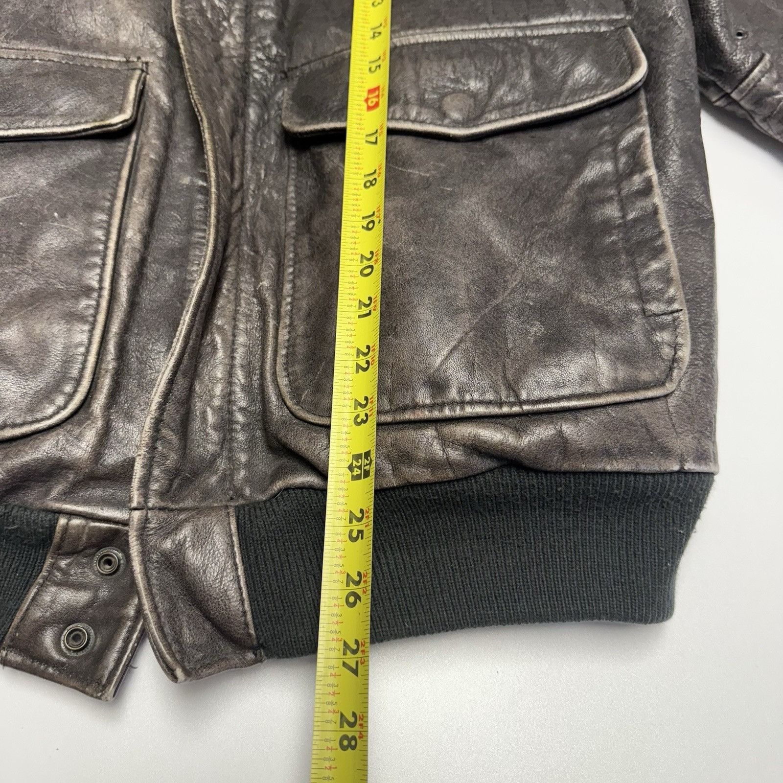 Aeropostale Vintage Aeropostale Jacket Men 40 Brown Leather Flight Compa Size US M / EU 48-50 / 2 - 15 Thumbnail