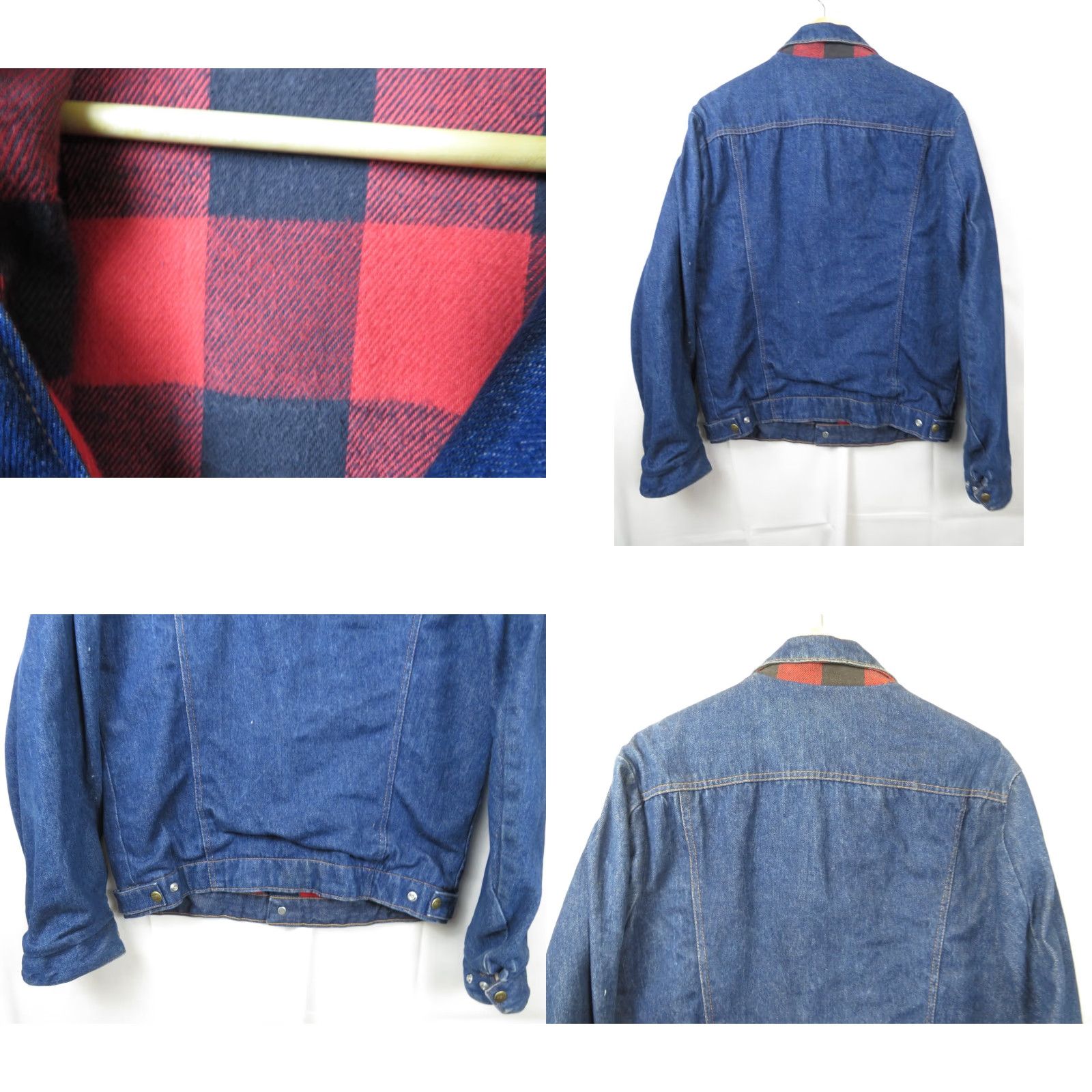 Vintage VINTAGE Rustler Denim Jean Jacket Blue 38 Regular USA Cotton Button Pockets Logo 80s 90s Mens Jacket Size US 38 / EU 54 - 8 Thumbnail
