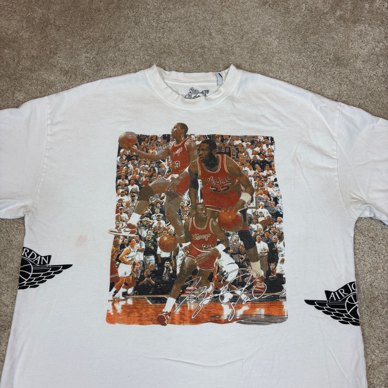 NBA × Sergio Calabasas Sergio Calabasas Michael Jordan Chicago Bulls Shirt Men's XL Size US XL / EU 56 / 4 - 2 Thumbnail