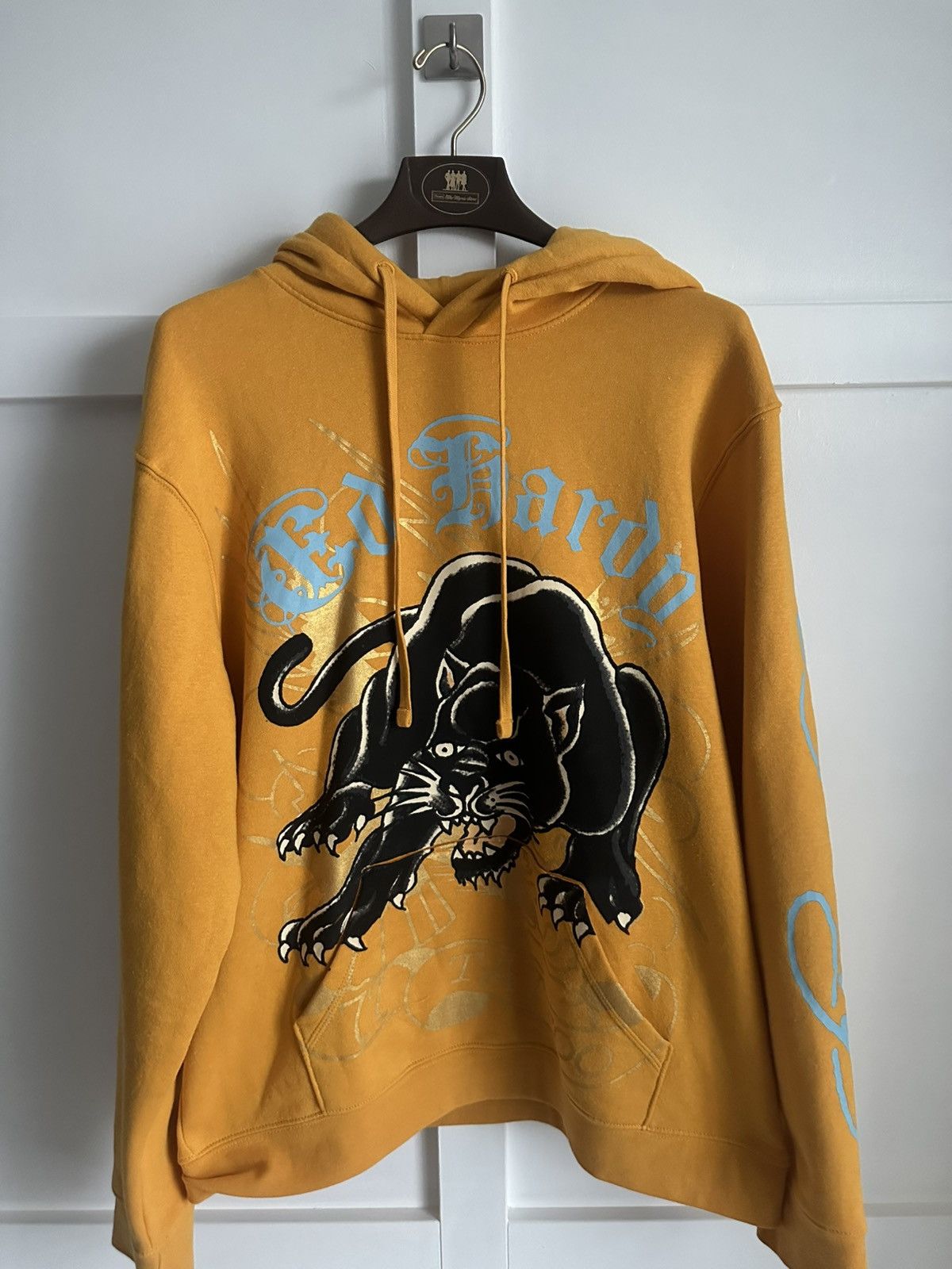 Ed Hardy Ed Hardy Panther Hoodie – Gold/Black – Size Large Size US L / EU 52-54 / 3 - 1 Thumbnail