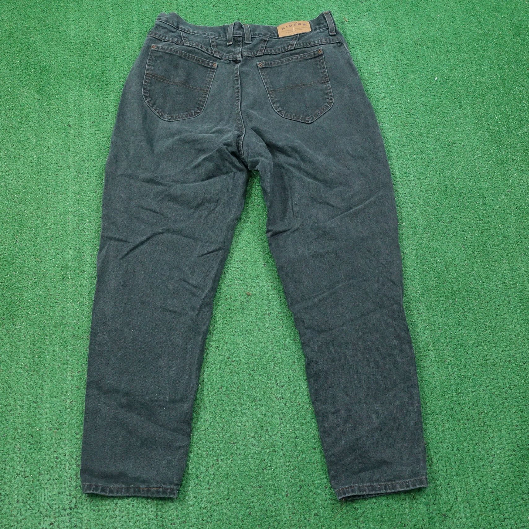 Vintage VINTAGE RIDERS GREEN USA MADE DENIM JEANS WOMENS 33X28 Size 24" / US 00 / IT 34 - 7 Thumbnail