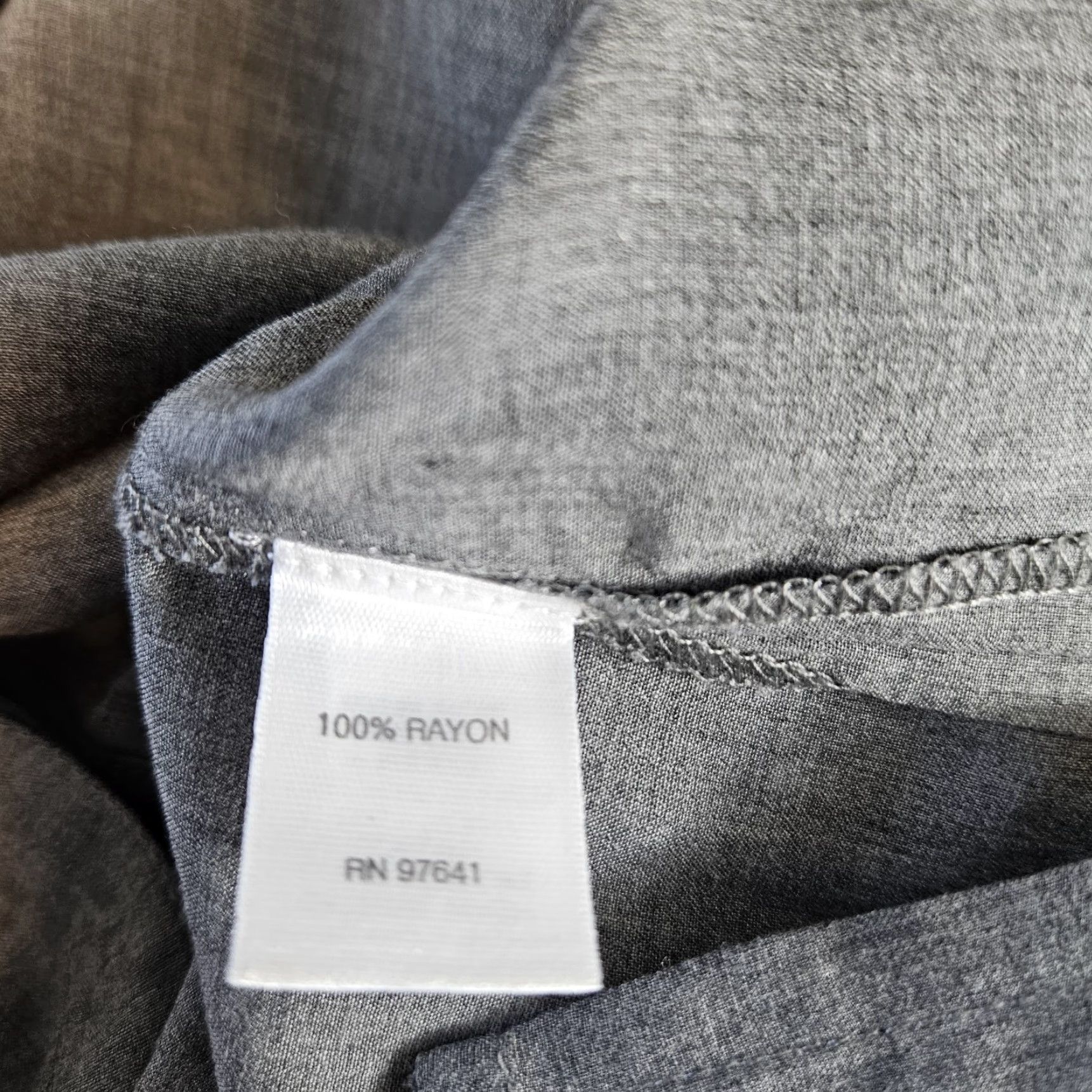 J. Jill J. Jill Button-Up Top Womens Small Gray Rayon Long Sleeve Shirt Size S / US 4 / IT 40 - 4 Thumbnail