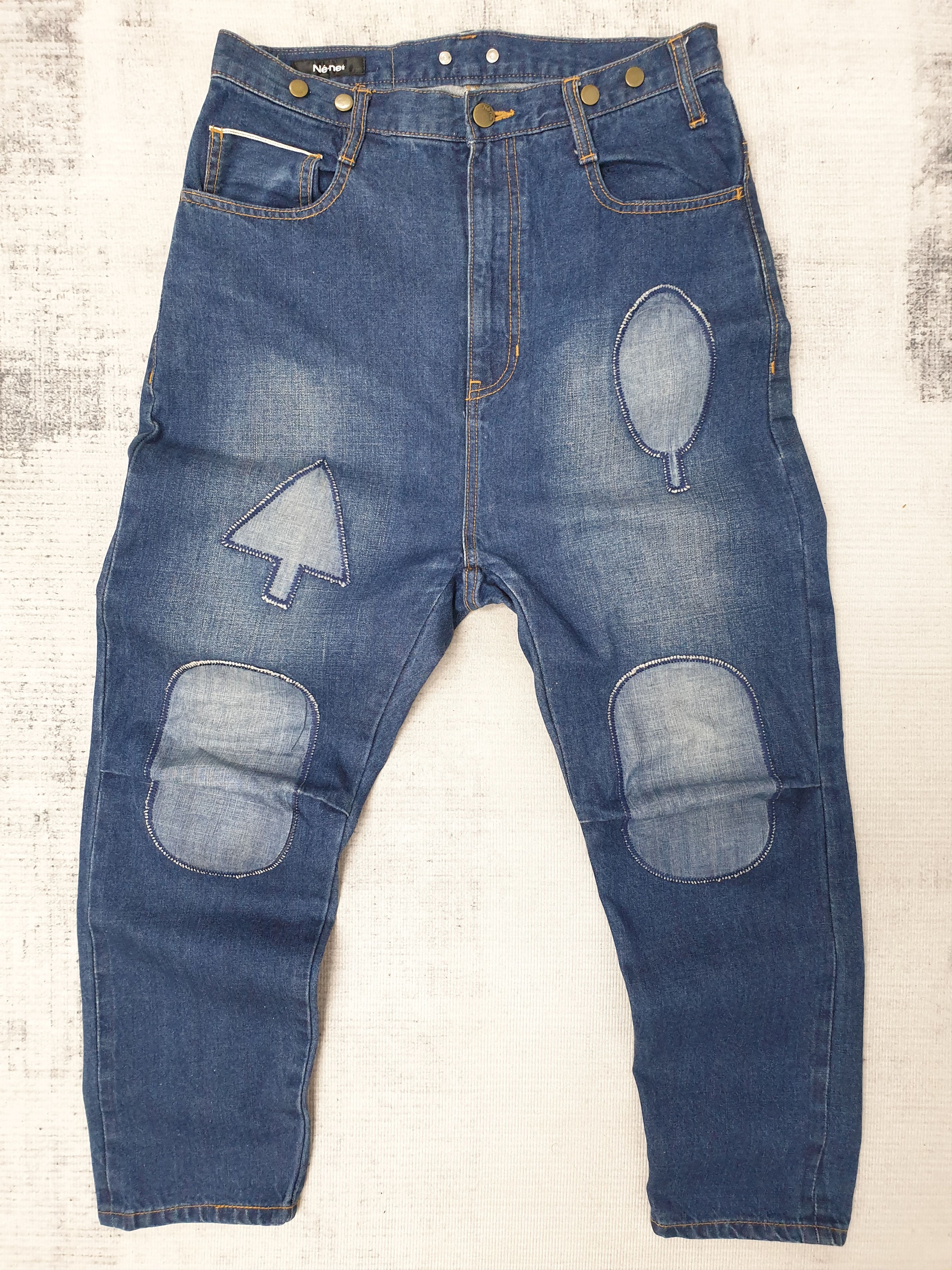 Issey Miyake Ne-net ex former issey miyake Patchwork selvedge pant Size US 30 / EU 46 - 1 Thumbnail