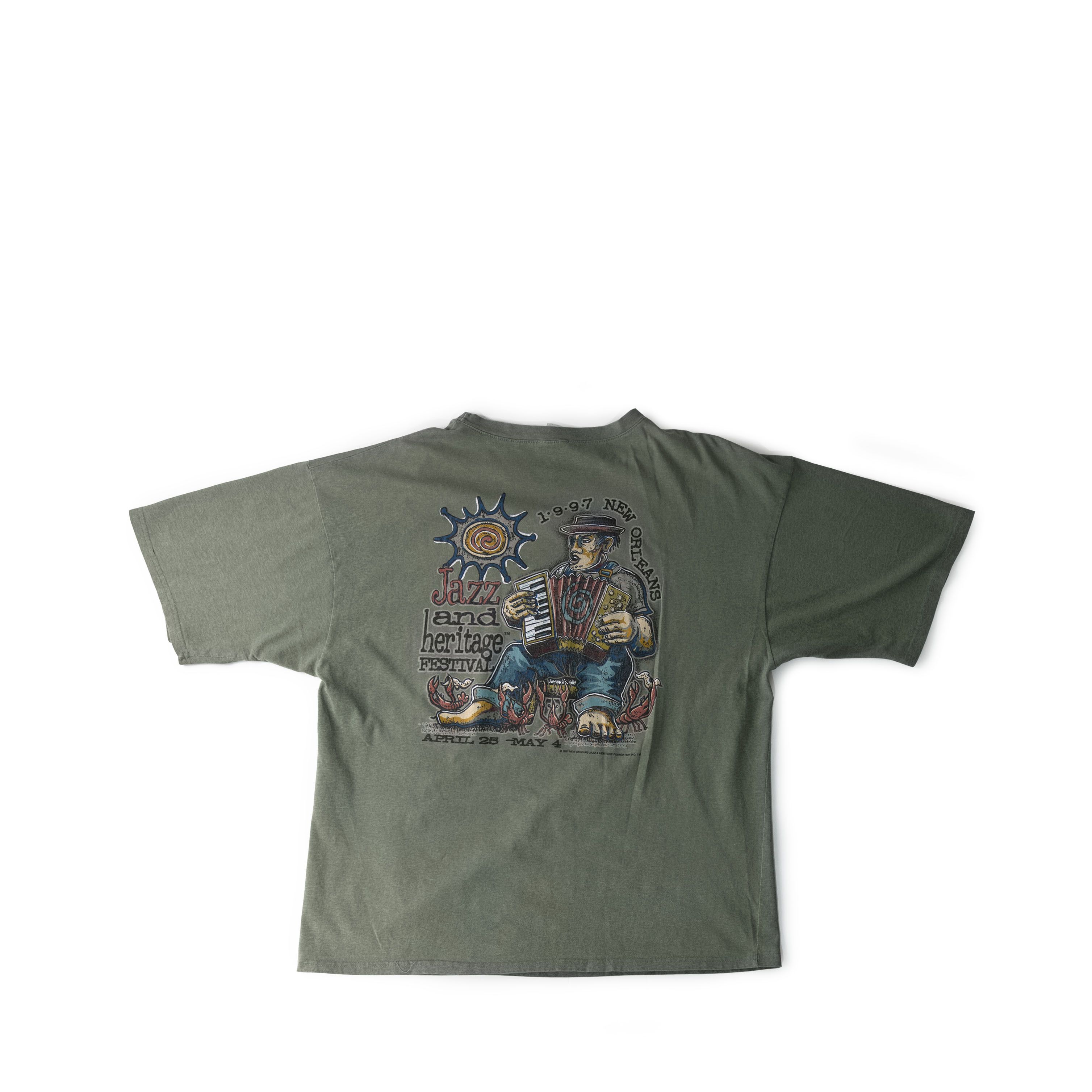 Vintage Vintage 1997 New Orleans Jazz Festival Tee Shirt Size US XXL / EU 58 / 5 - 2 Thumbnail