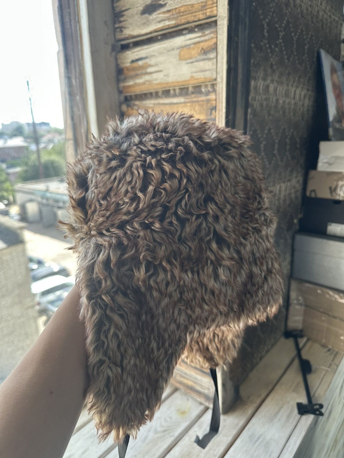 Vintage 🚨Y2K HYPE FUZZY MOHAIRE AVIATOR USHANKA HAT bubble Size ONE SIZE - 6 Thumbnail