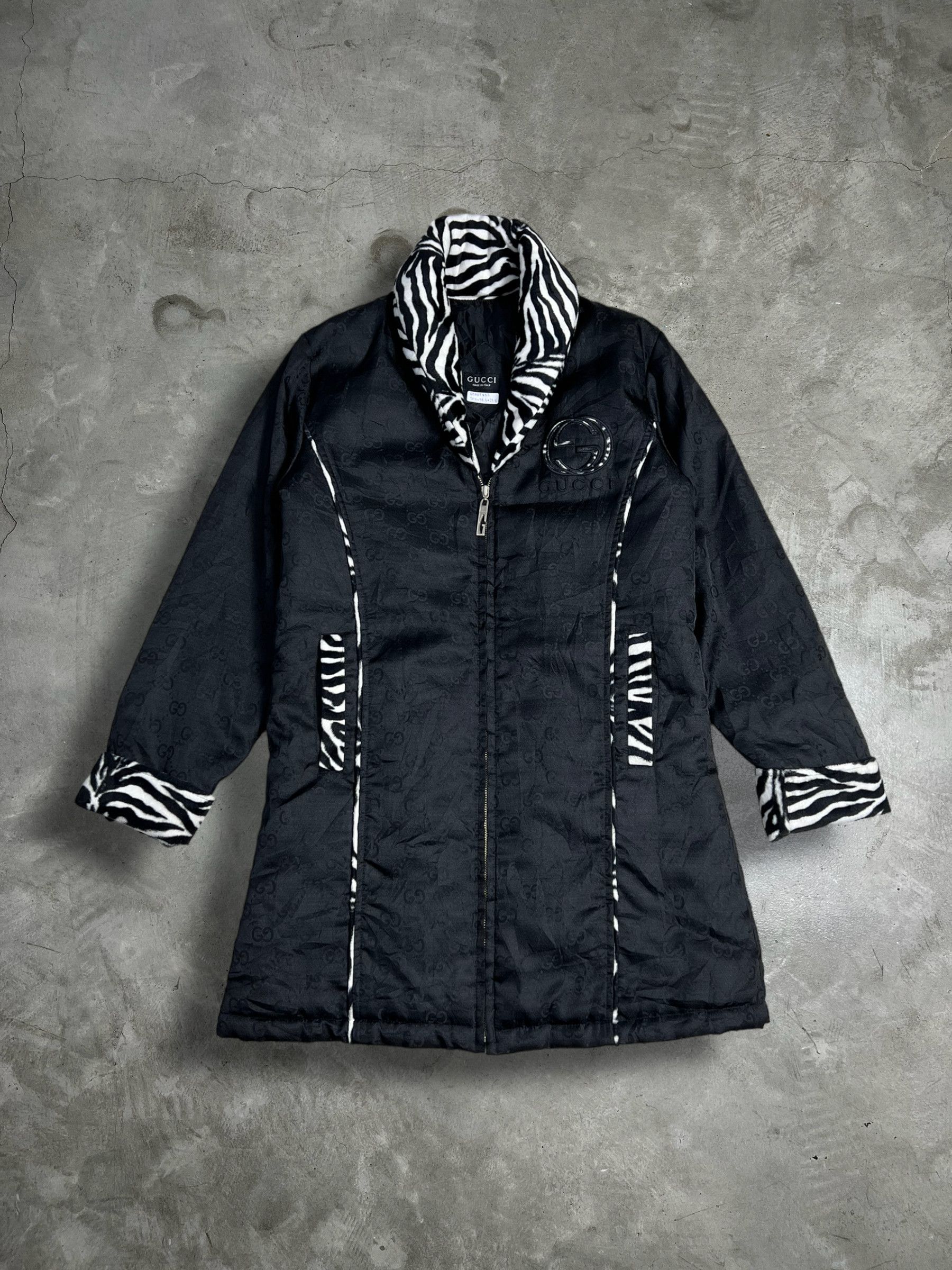 Gucci GUCCI Monogram Lined Coat (M) GTMPT458 Size M / US 6-8 / IT 42-44 - 1 Thumbnail