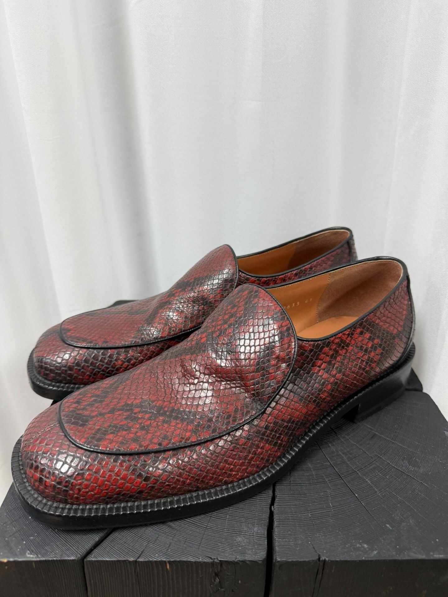 Dries Van Noten Dries Van Noten Snake Print Loafers Size US 8 / EU 41 - 1 Thumbnail