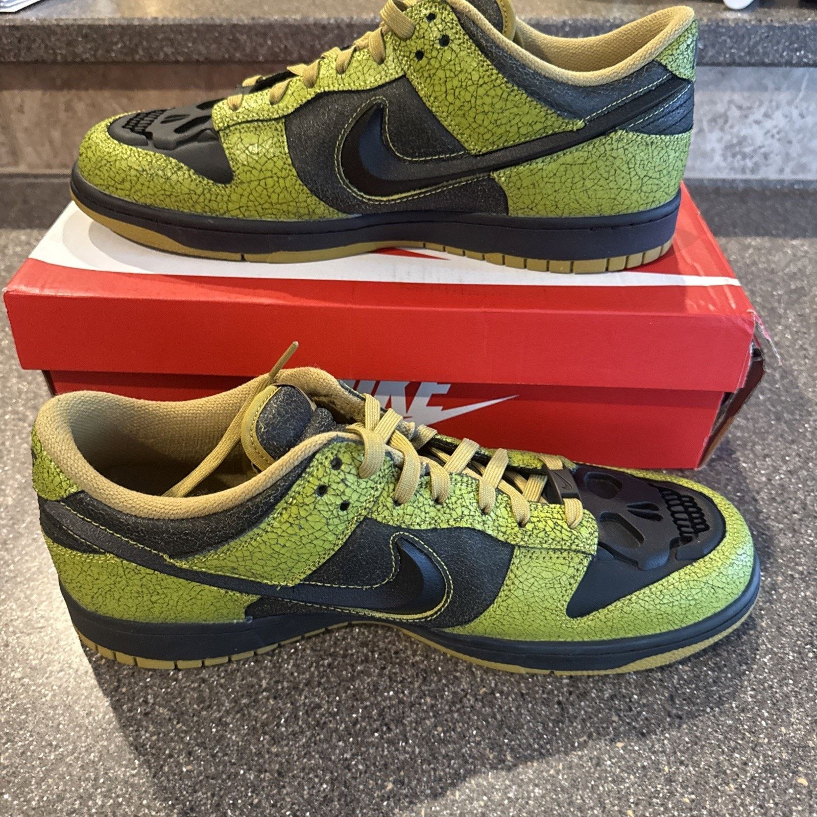 Nike Size 13 - Nike Dunk Low Halloween Skull Size US 13 / EU 46 - 3 Thumbnail