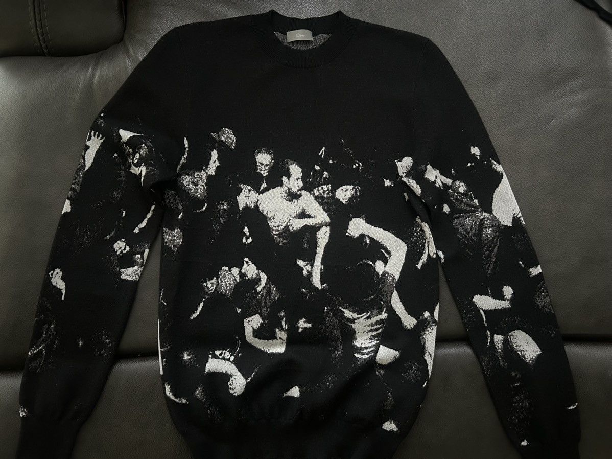 Dior Dior Mosh Pit Sweater FW17 Dan Witz Size US XXS / EU 40 - 1 Thumbnail