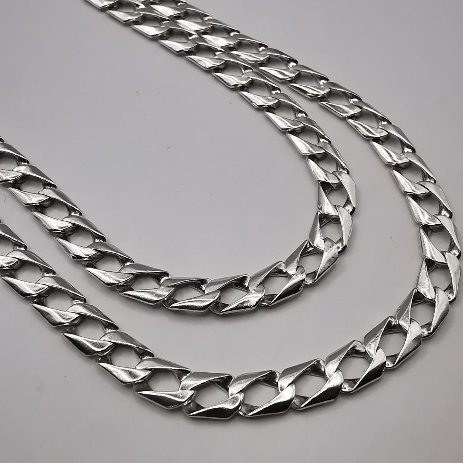 Sterling Silver Vintage Jewelry Chain,925 Sterling Silver,Signed 19,80g Size ONE SIZE - 2 Thumbnail