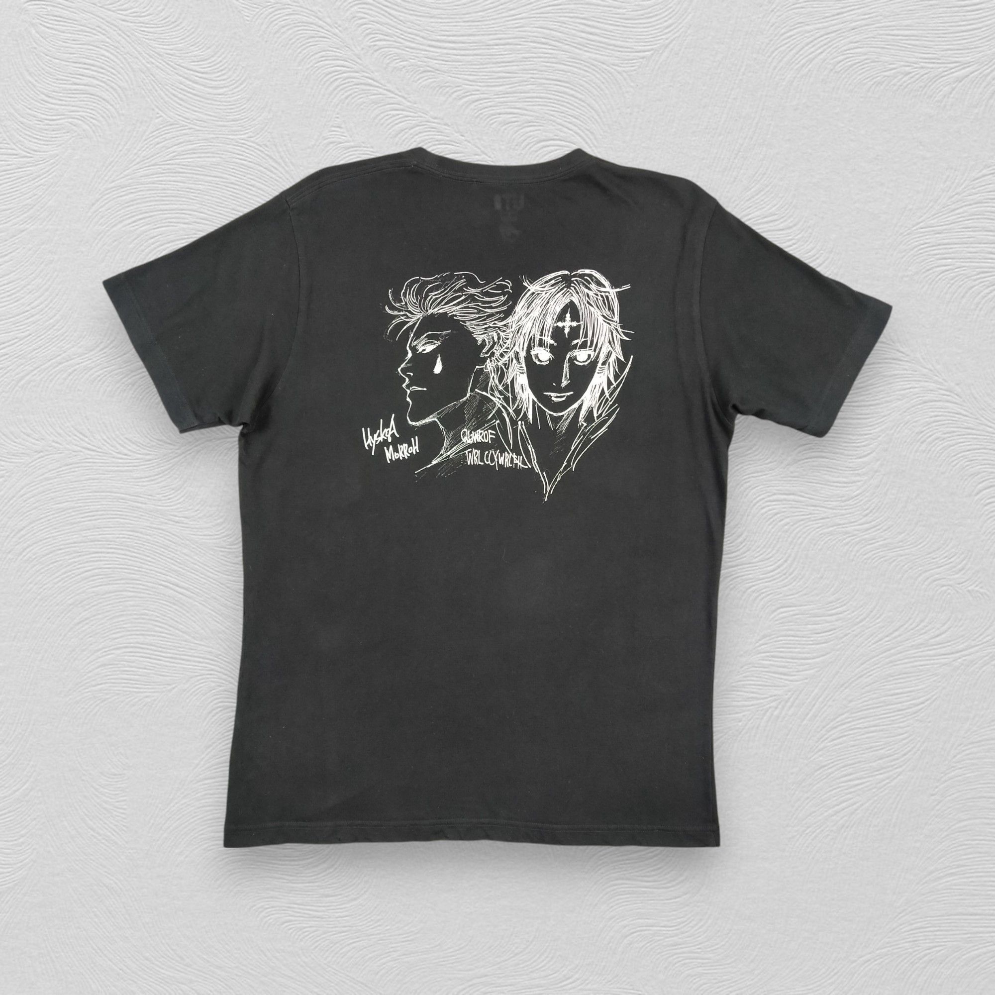 Anime Vintage Hisoka Chrollo Lucilfer Distressed Tee shirt - G065 Size US L / EU 52-54 / 3 - 1 Thumbnail
