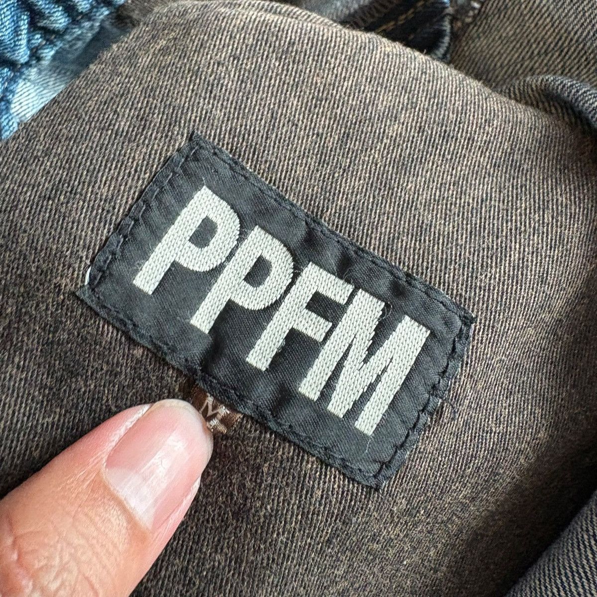 If Six Was Nine × Number (N)ine × PPFM PPFM SS08s Distressed Washed Embroidery Denim Size US 32 / EU 48 - 6 Thumbnail