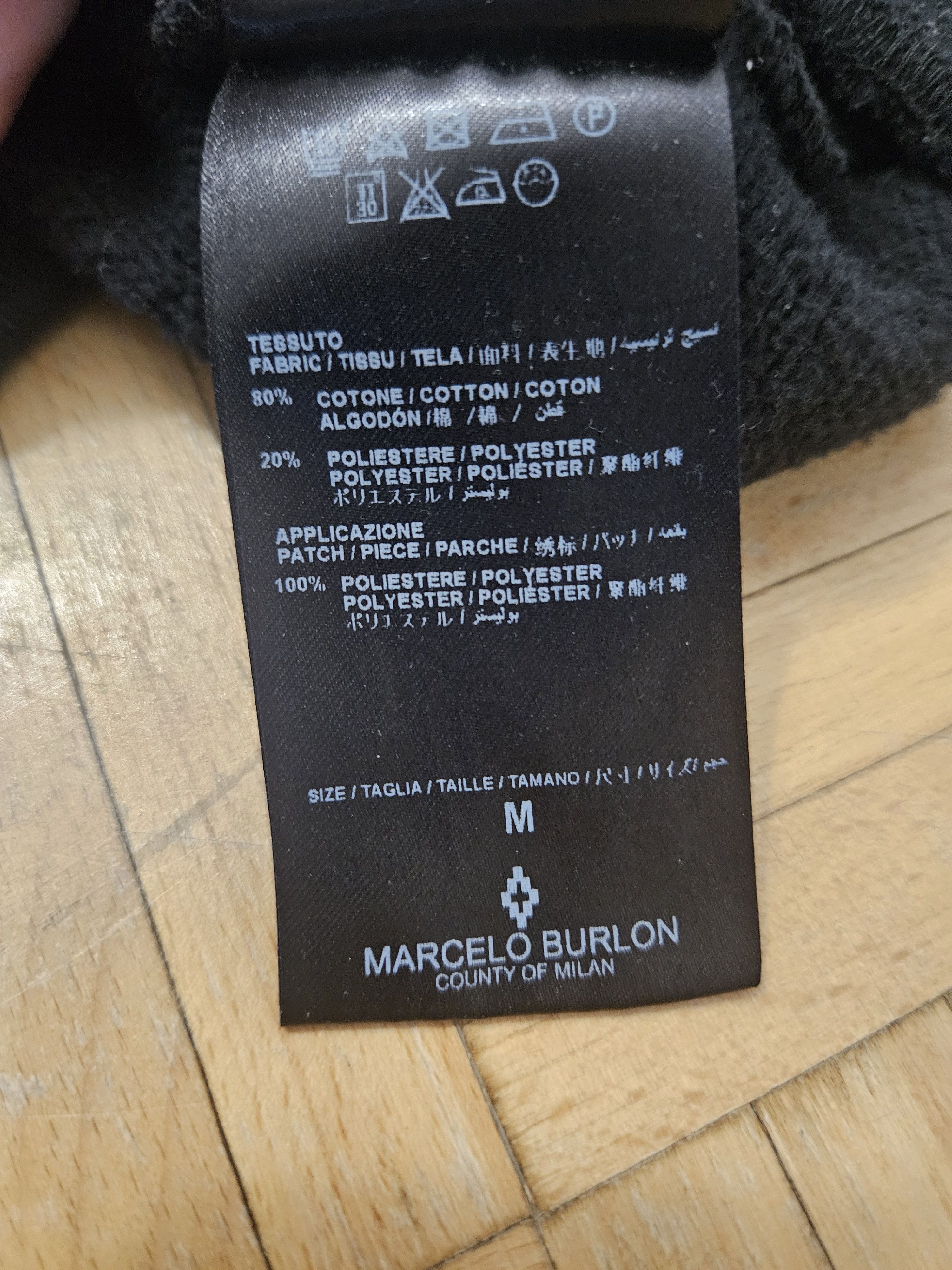 Kappa × Marcelo Burlon Marcelo Burlon Kappa Black Sweatshirt Size US M / EU 48-50 / 2 - 4 Thumbnail