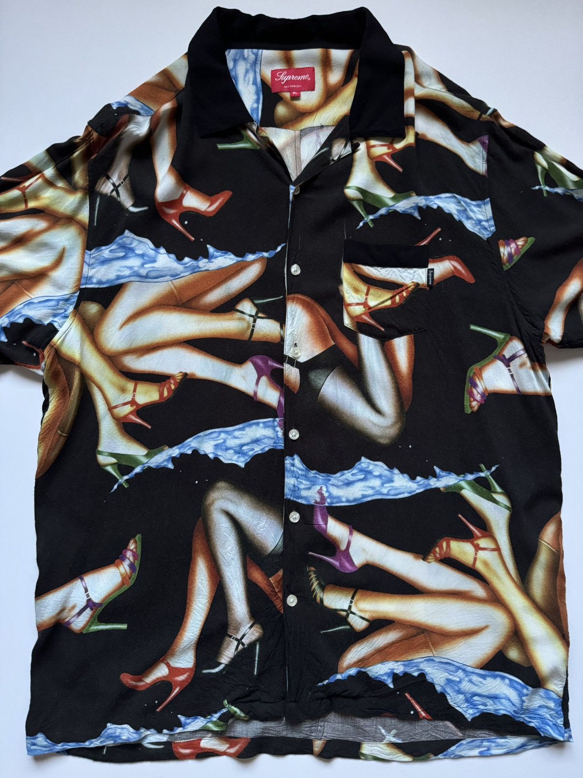 Supreme 2015 Heels Rayon Shirt Size US XL / EU 56 / 4 - 1 Thumbnail