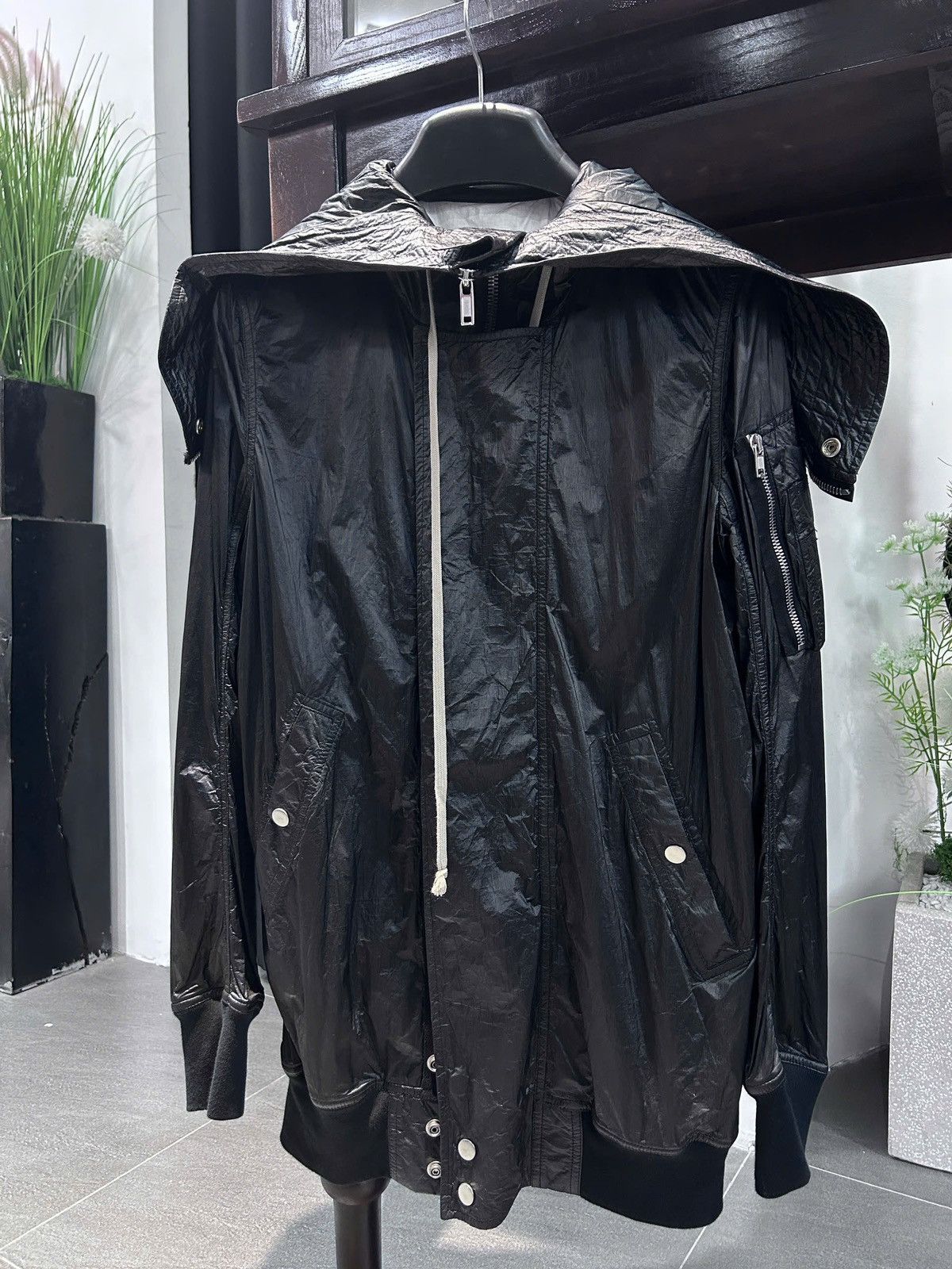 Rick Owens Drkshdw Rick Owens Coated Exploder Parka Jacket Size US M / EU 48-50 / 2 - 1 Thumbnail