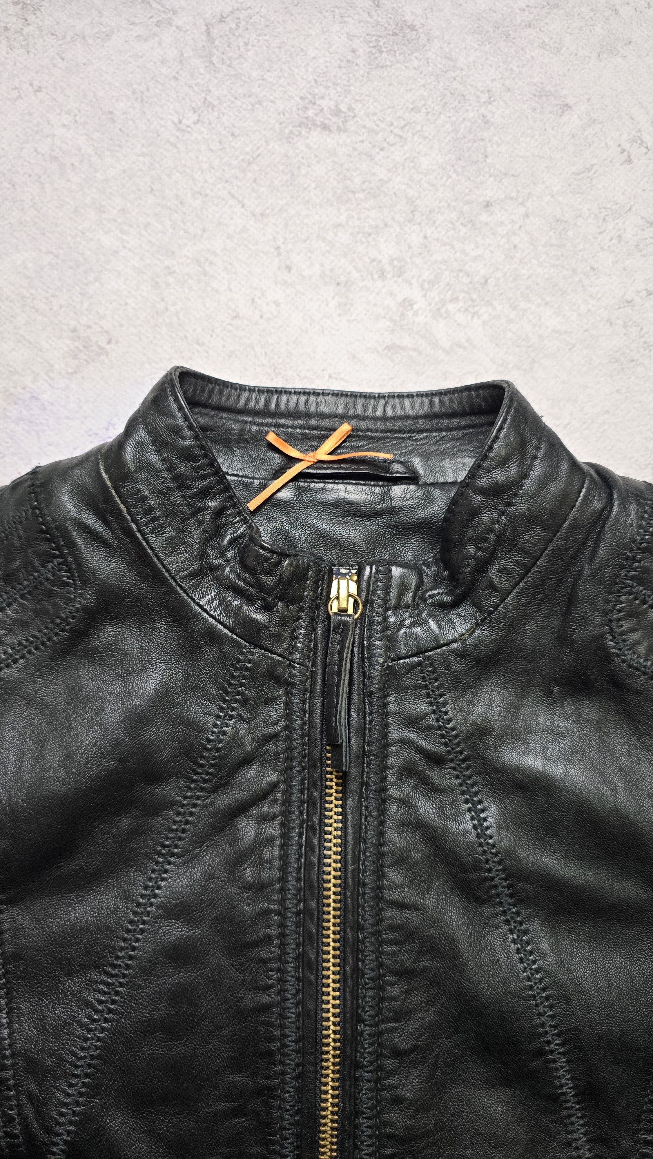 Hugo Boss Hugo Boss Orange Jonassa Black Leather Biker Jacket Size XS / US 0-2 / IT 36-38 - 15 Thumbnail