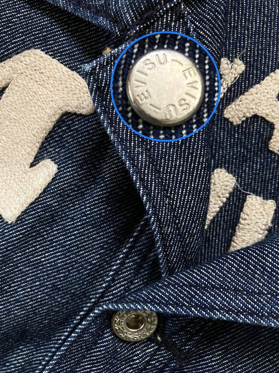 Evisu Evisu Paris Pullover Denim Chore Jacket Size US L / EU 52-54 / 3 - 6 Thumbnail