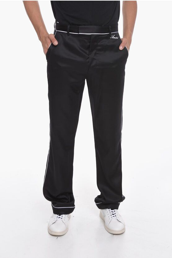 Amiri o1y0525 Logo Casual Pant in Black Size US 36 / EU 52 - 1 Thumbnail