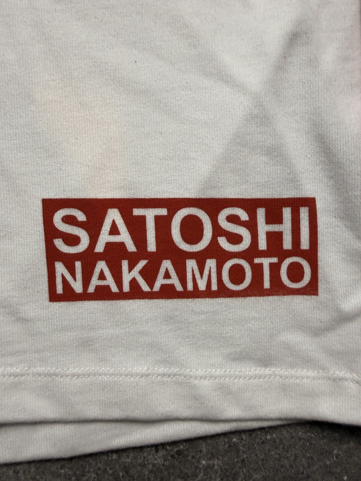 Satoshi Nakamoto Satoshi Nakamoto Bank of Satoshi Jersey White Red Size US L / EU 52-54 / 3 - 2 Thumbnail