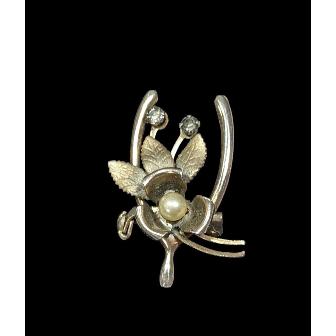 Other Vintage Floral Wishbone Silver And Gold Tone Brooch Size ONE SIZE - 1 Thumbnail