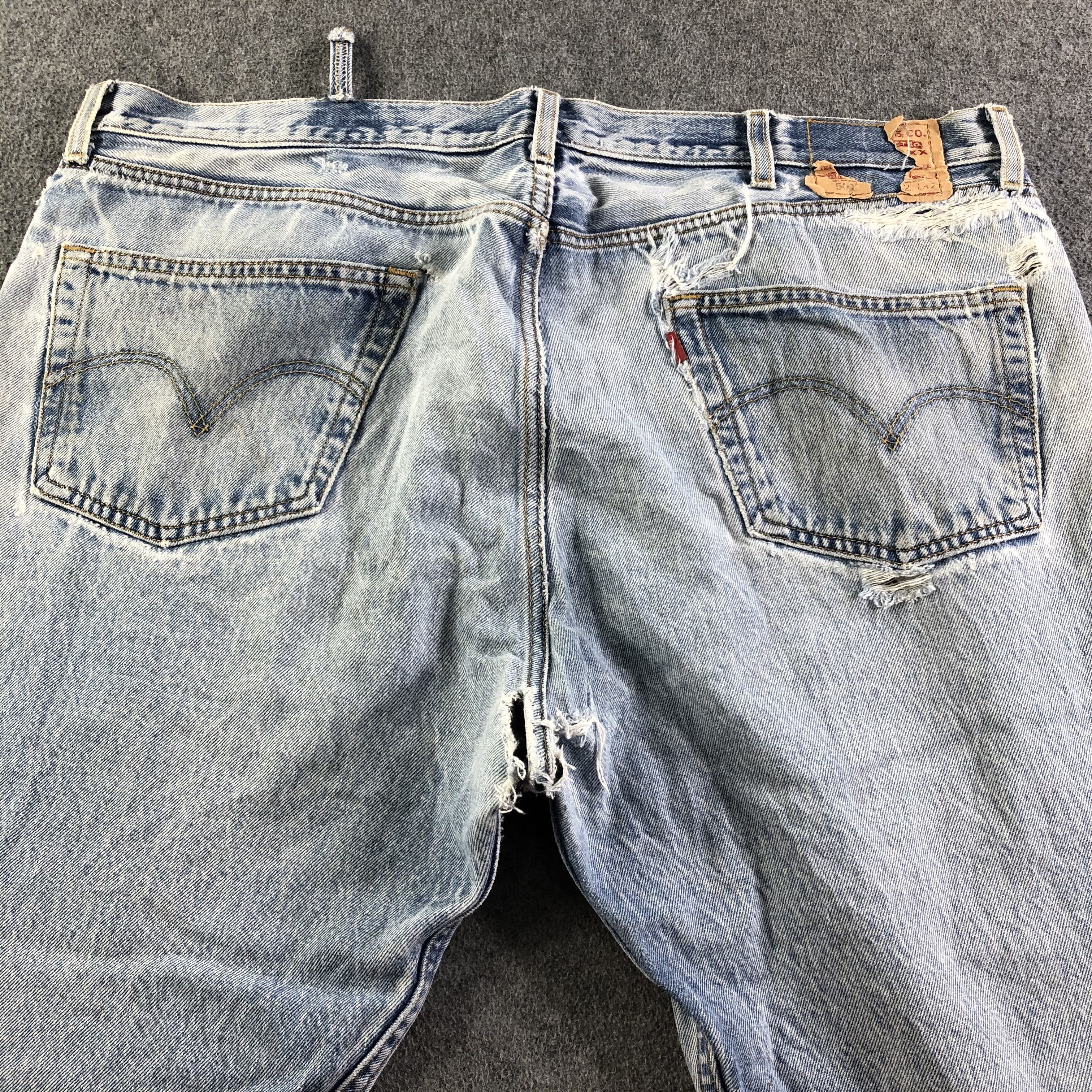 Levi's Vintage Blue Wash Levis 501 Jeans-J3700 Size US 43 - 4 Thumbnail