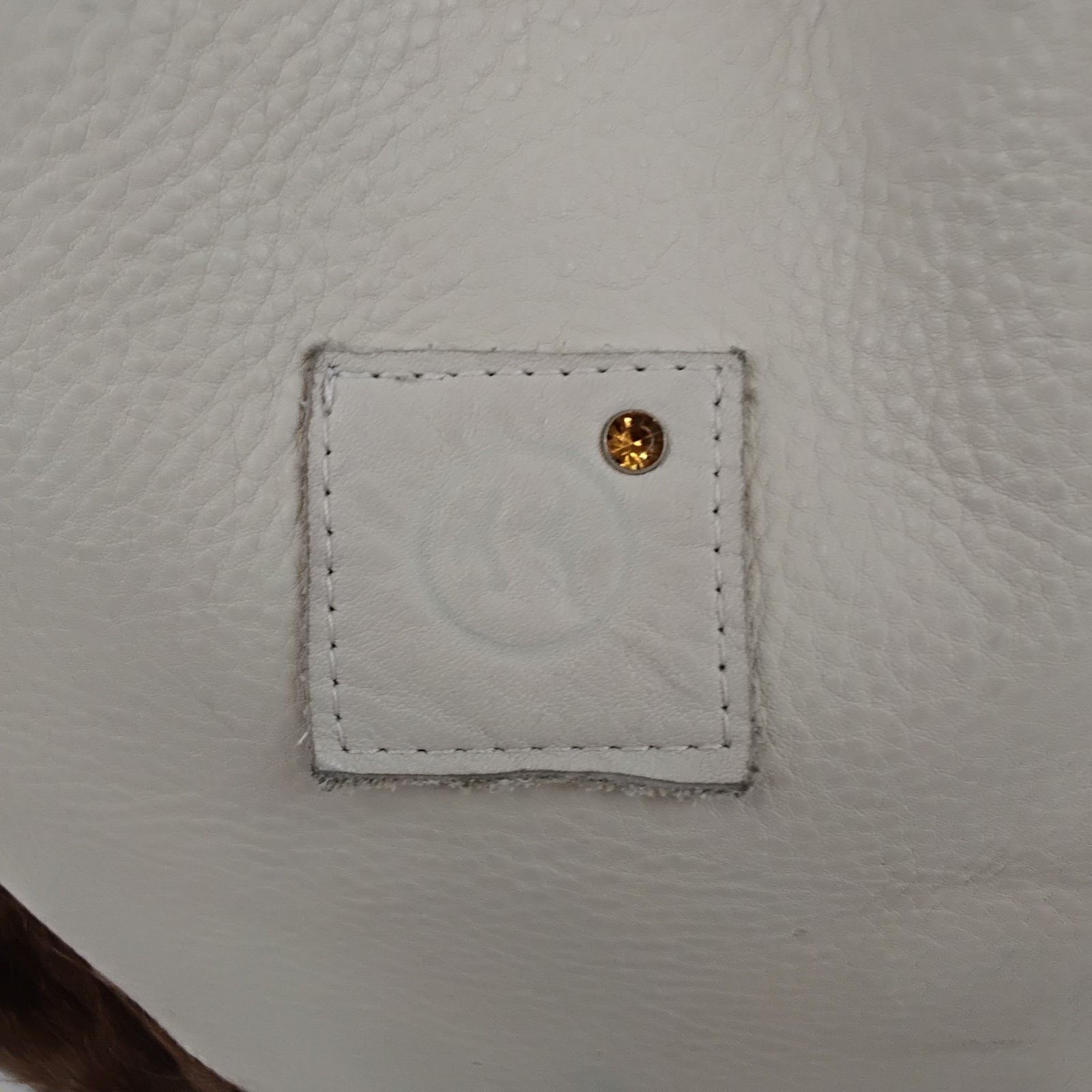 Other Two Fillies Antelope Hide Classic Tote Bag White/Brown Hair Size ONE SIZE - 8 Thumbnail