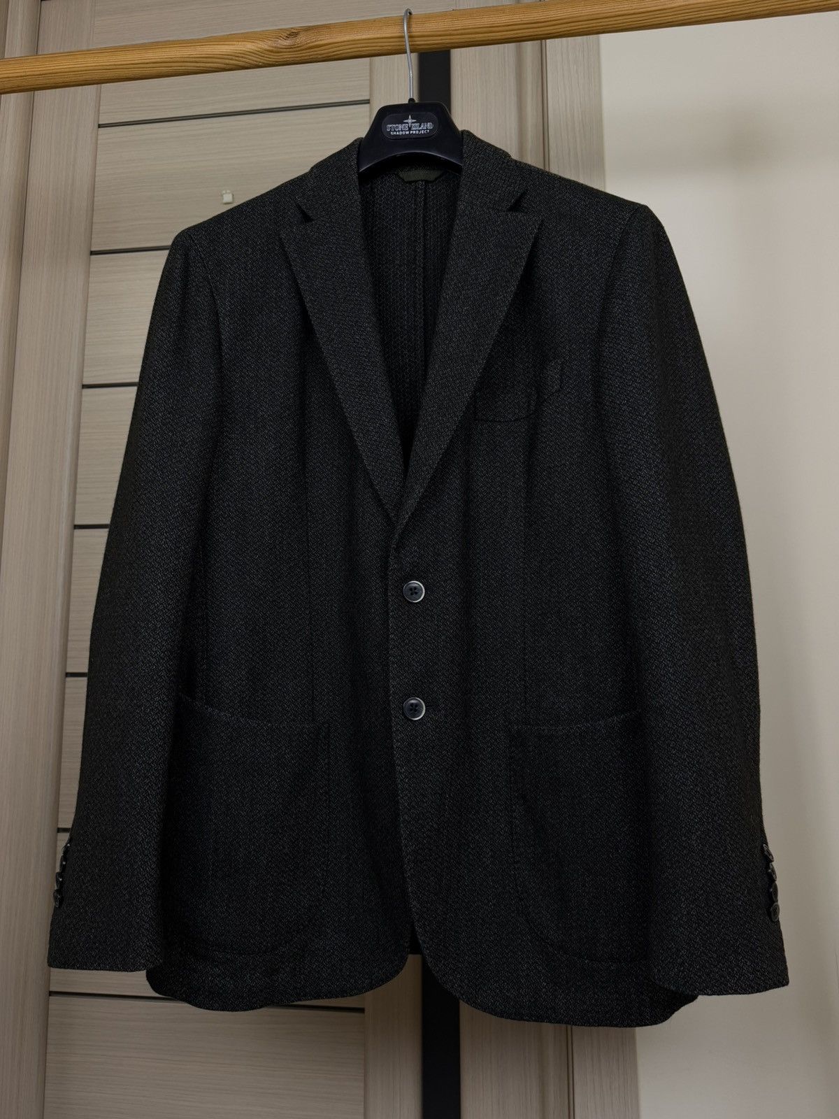 Other Rose and Born Lubiam unlined Mesh Wool Sport Blazer Jacket Size 50L - 5 Thumbnail