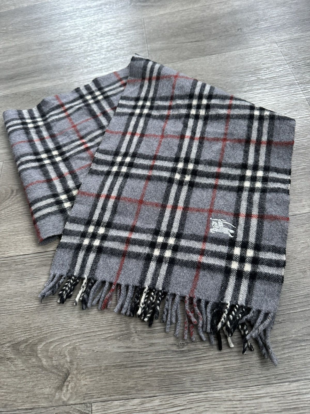 Burberry × Vintage 🫧Burberrys Vintage Scarf Wool Size ONE SIZE - 4 Thumbnail
