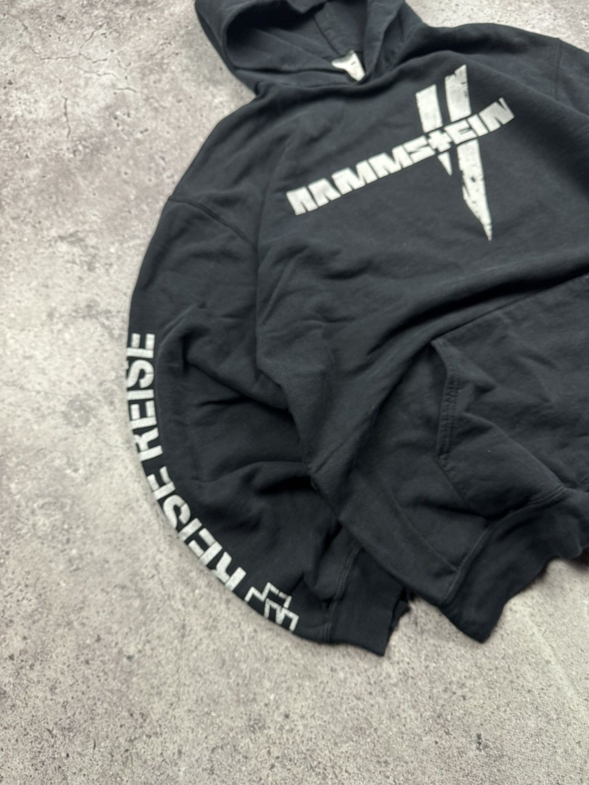 Vintage Rammstein Reise Reise Boxy Hoodie 90s Y2K Metal