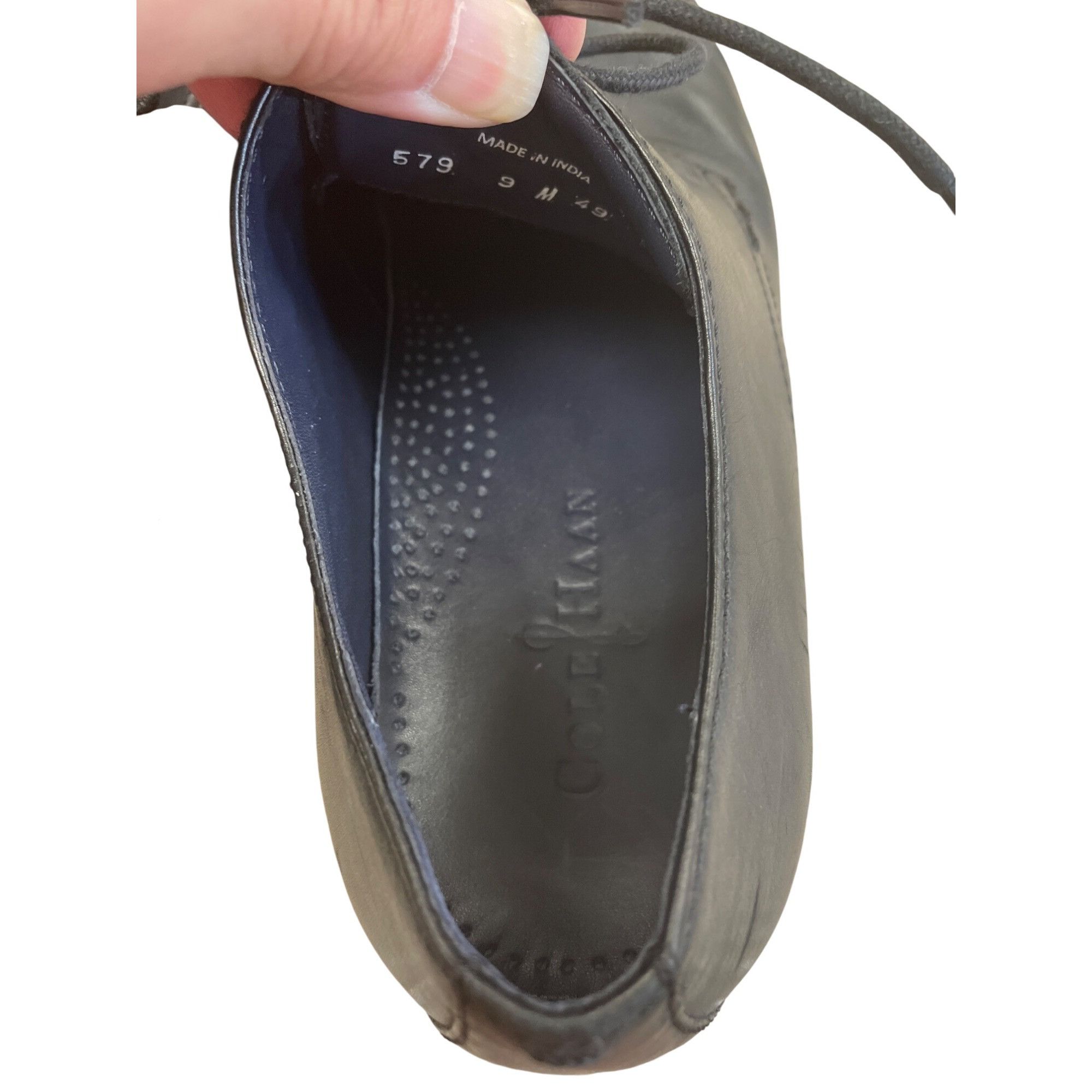 Cole Haan Cole Haan Mens Black Leather Lace-Up Oxford Dress Shoes Size Size US 9 / EU 42 - 8 Thumbnail