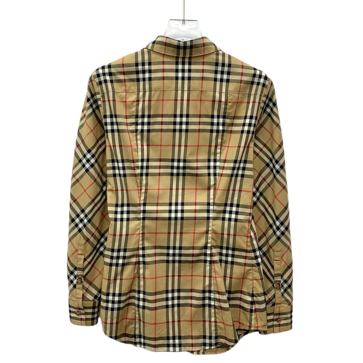 Burberry Burberry Brown Check Cotton Collared Long Sleeve Shirt K26WX Size S / US 4 / IT 40 - 2 Thumbnail