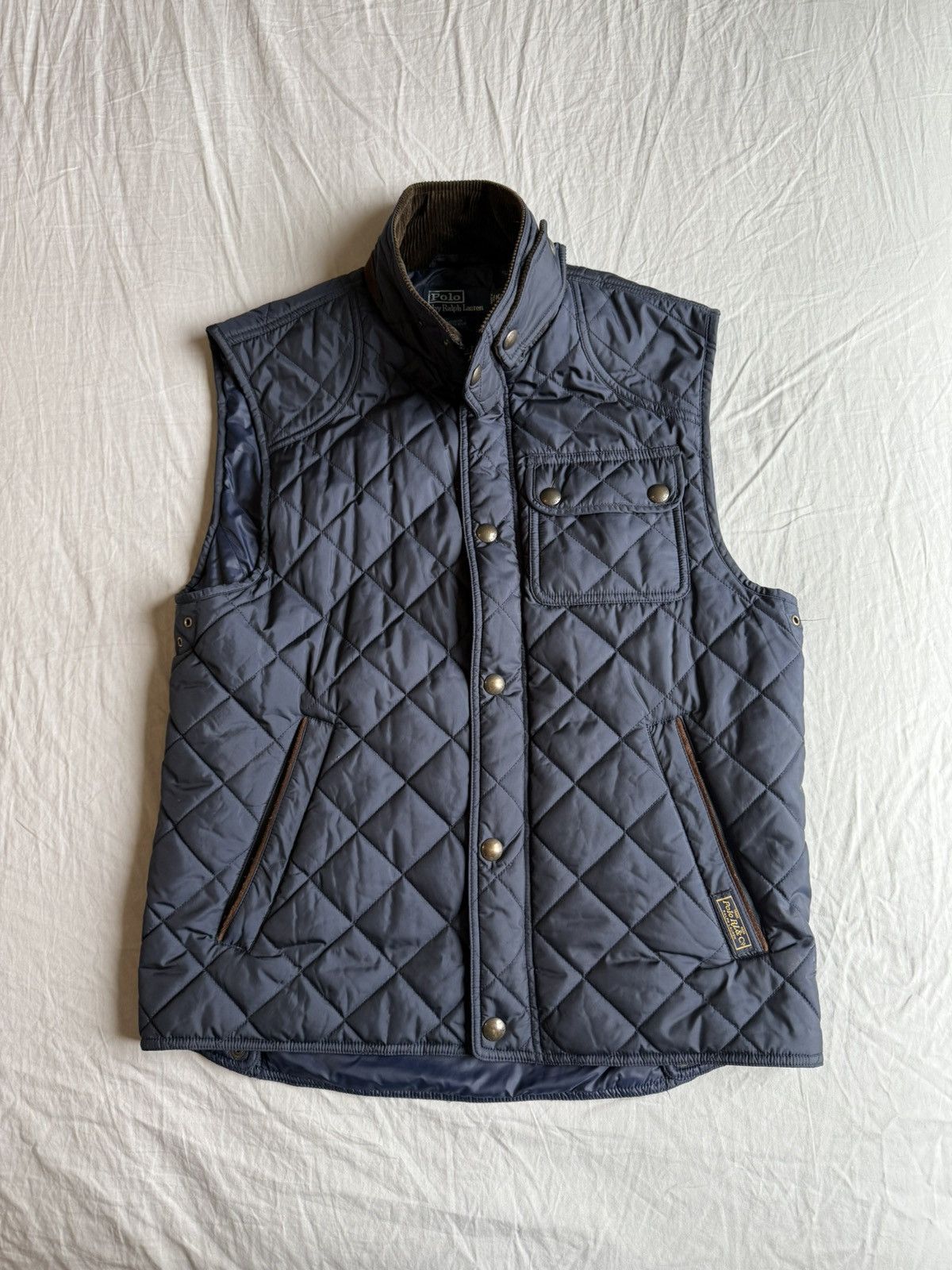 Polo Ralph Lauren Polo Ralph Lauren Diamond Quilted Vest - Navy Size US M / EU 48-50 / 2 - 1 Thumbnail