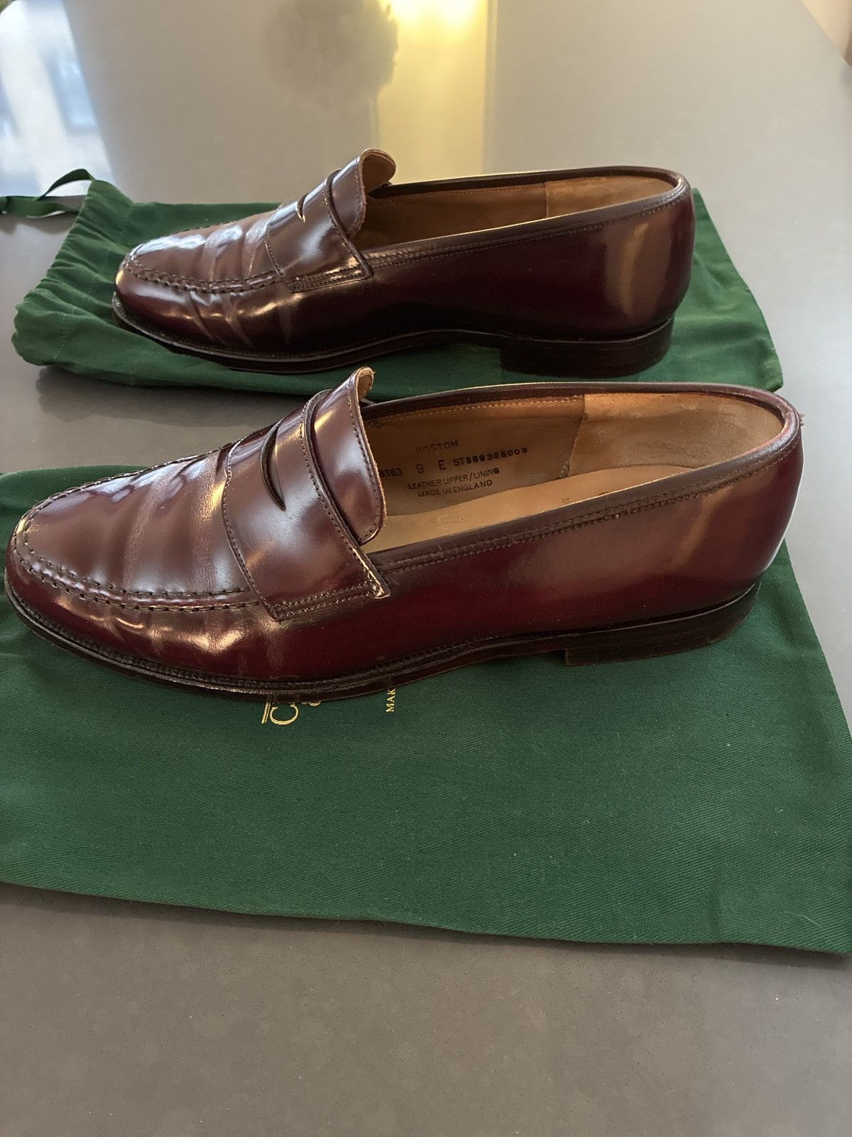Crockett & Jones Crockett & Jones Boston Burgundy Cavalry Calf Loafer Size US 10 / EU 43 - 4 Thumbnail