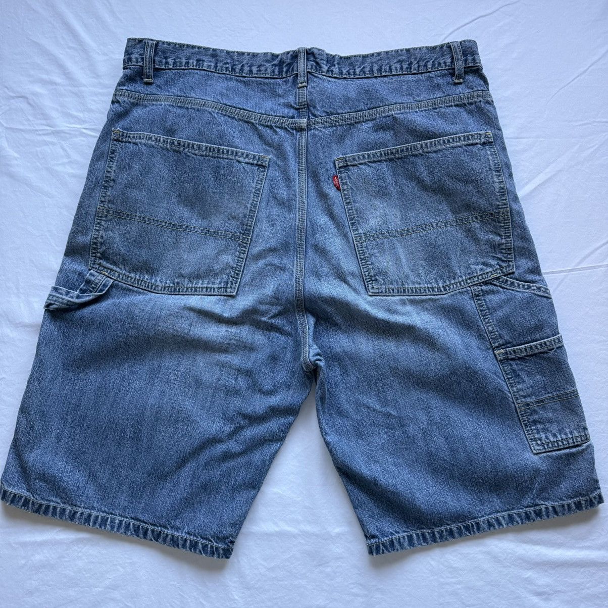 Levi's Vintage Levi’s Carpenter Denim Shorts Jorts Washed 40 Size US 40 / EU 56 - 4 Thumbnail