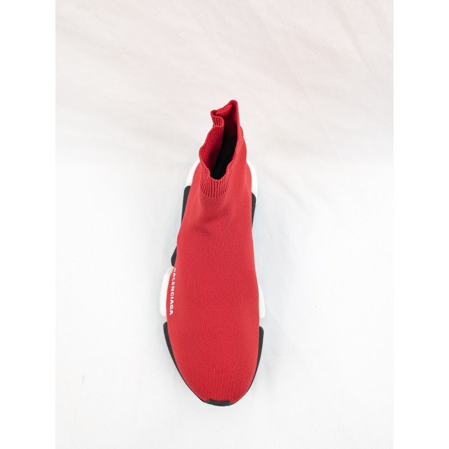 Balenciaga o1rshd1 Speed 2.0 Low-Top Sneakers in Red/Black/White Size US 9 / EU 42 - 6 Thumbnail
