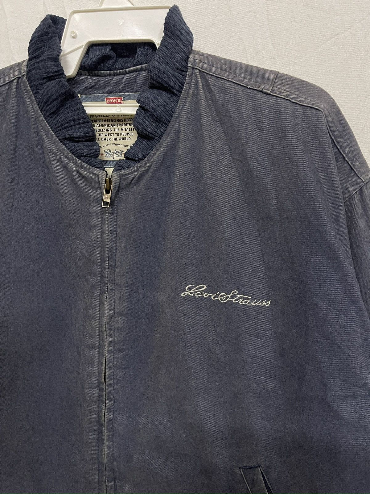 Levi's × Levi's Vintage Clothing × Vintage Very Rare‼️Vintage Sun faded 90s Levis Detroit Jacket Size US L / EU 52-54 / 3 - 2 Thumbnail