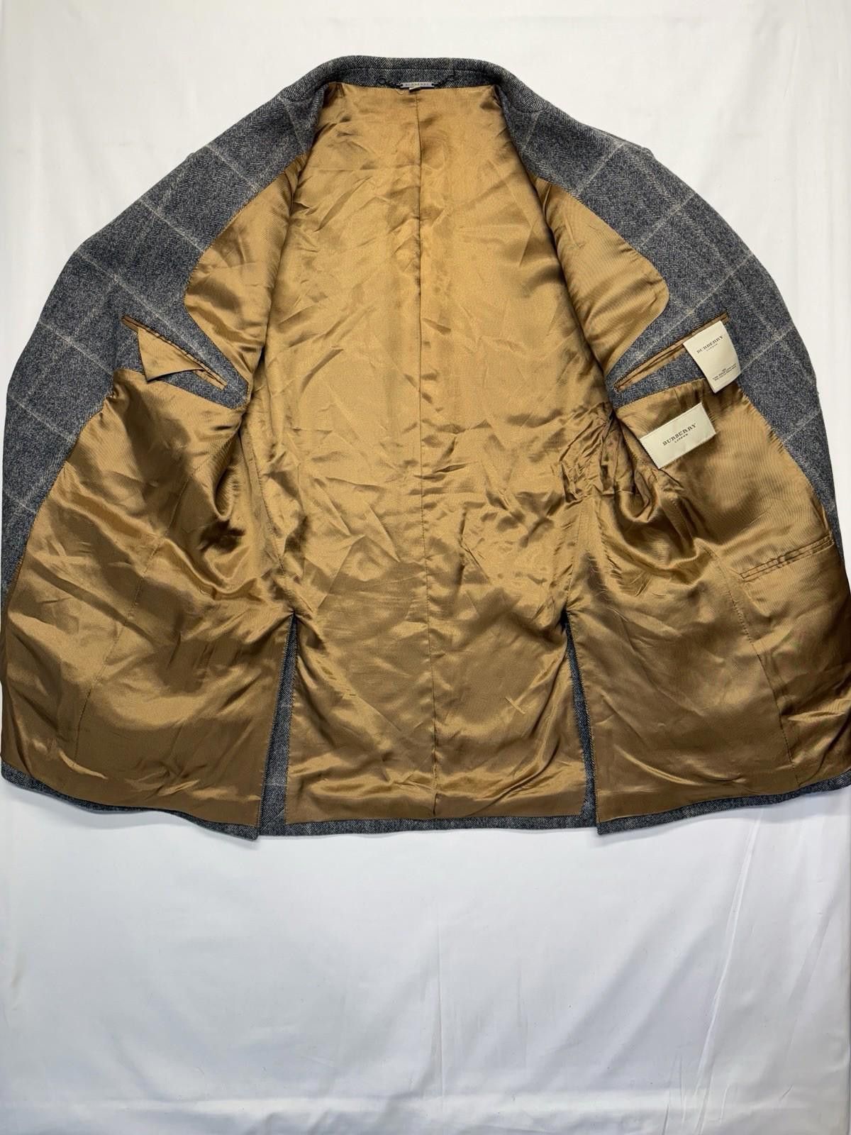 Burberry Burberry London Rare Wool Men’s Blazer In Herringbone 52R Size 52R - 3 Thumbnail