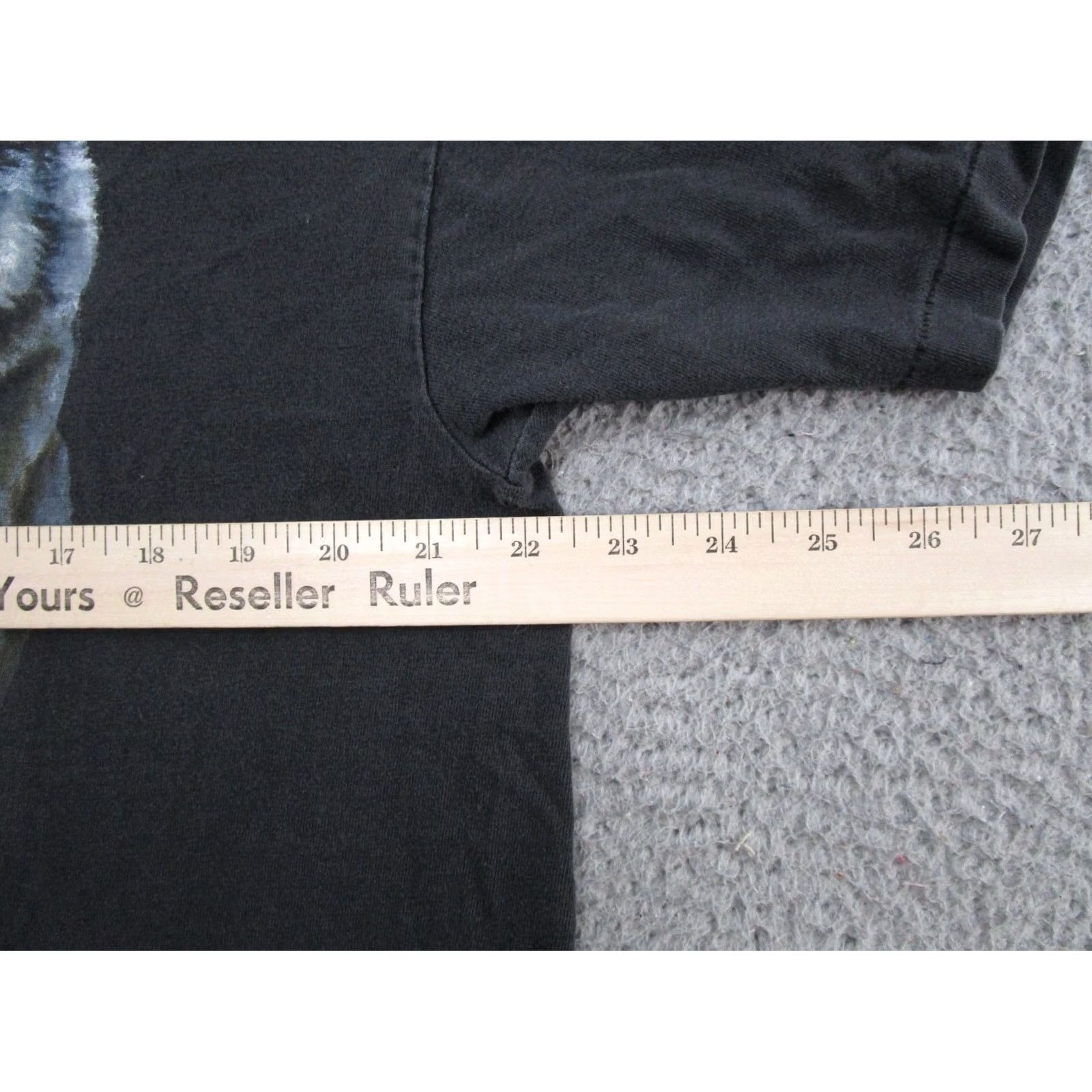 Hanes VINTAGE 90s Wolf Nature Graphic Tee Hanes T-Shirt Mens XL Black Cotton Crew Neck Short Sleeve Shirt Nature 90s Mens Size US XL / EU 56 / 4 - 6 Thumbnail