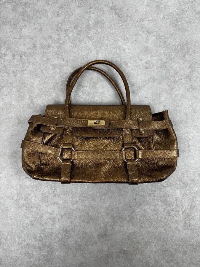 Vintage Massimo Rebecchi Gold Leather Handle Bag Size ONE SIZE - 2 Thumbnail