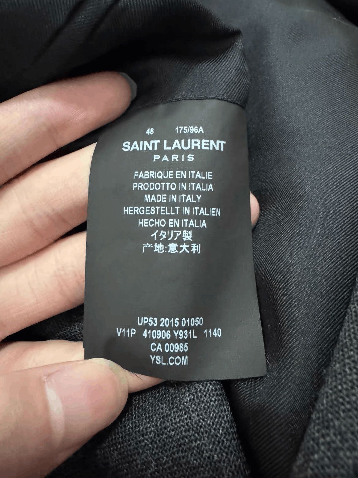 Saint Laurent Paris Sz 48 Saint Laurent Paris by Hedi 16SS Blazer Jacket-2508 Size US M / EU 48-50 / 2 - 8 Thumbnail