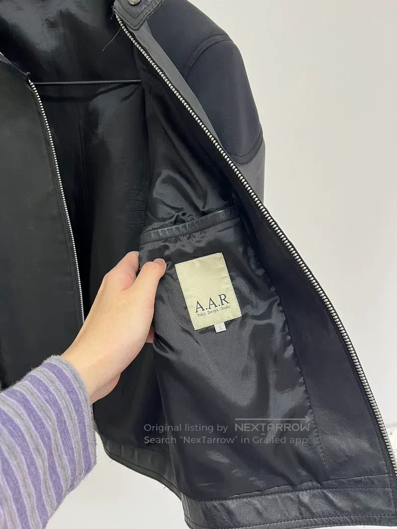 Yohji Yamamoto YOHJI YAMAMOTO Calfskin Curved Knife Biker Leather Jacket Size US L / EU 52-54 / 3 - 9 Thumbnail