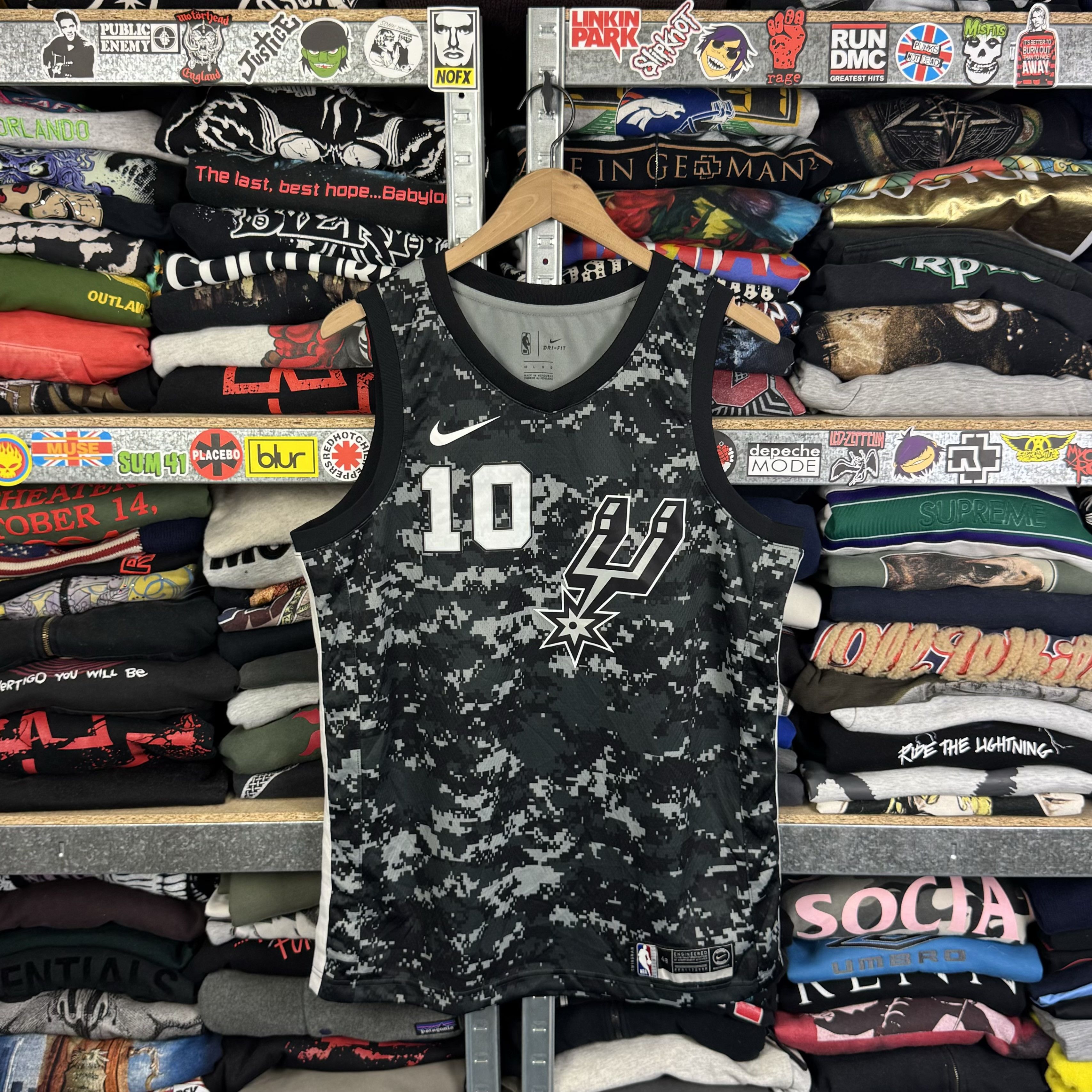 NBA × Nike NIKE SAN ANTONIO SPURS #10 DeMar DeRozan CITY EDITION JERSEY Size US L / EU 52-54 / 3 - 2 Thumbnail