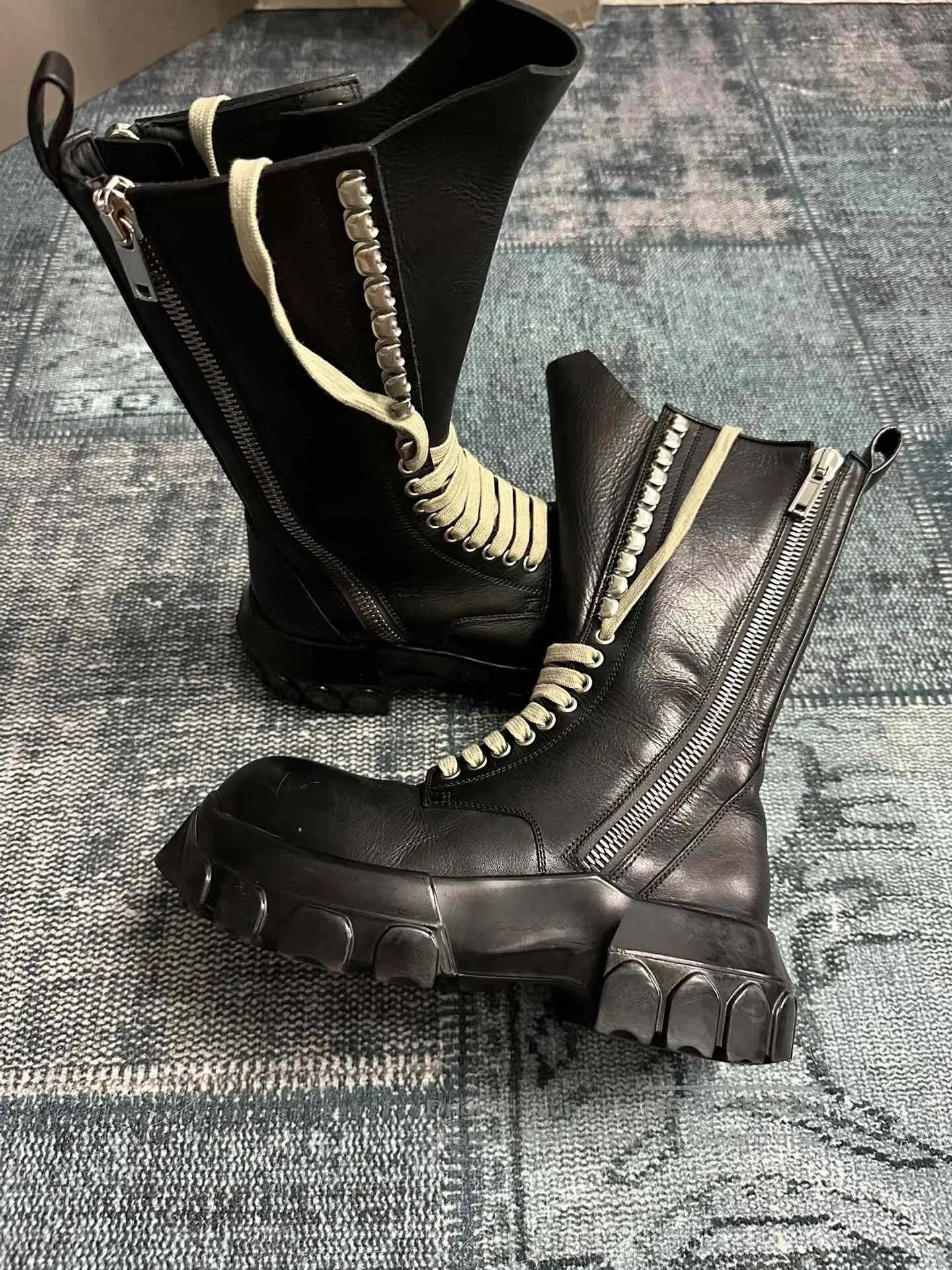 Rick Owens Rick Owens Octopus Strap Combat Boots. Size US 5 / IT 35 - 4 Thumbnail
