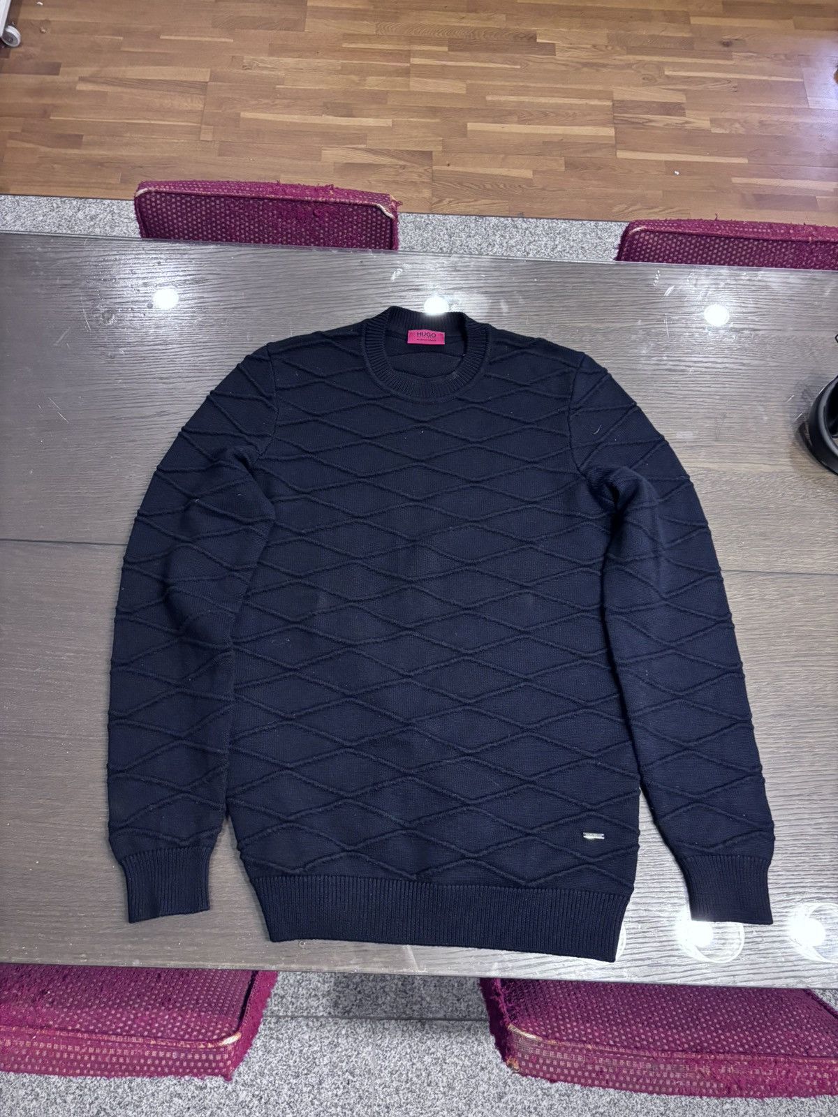 Hugo Boss Vintage Hugo Boss Merino Wool Sweater Size US L / EU 52-54 / 3 - 1 Thumbnail