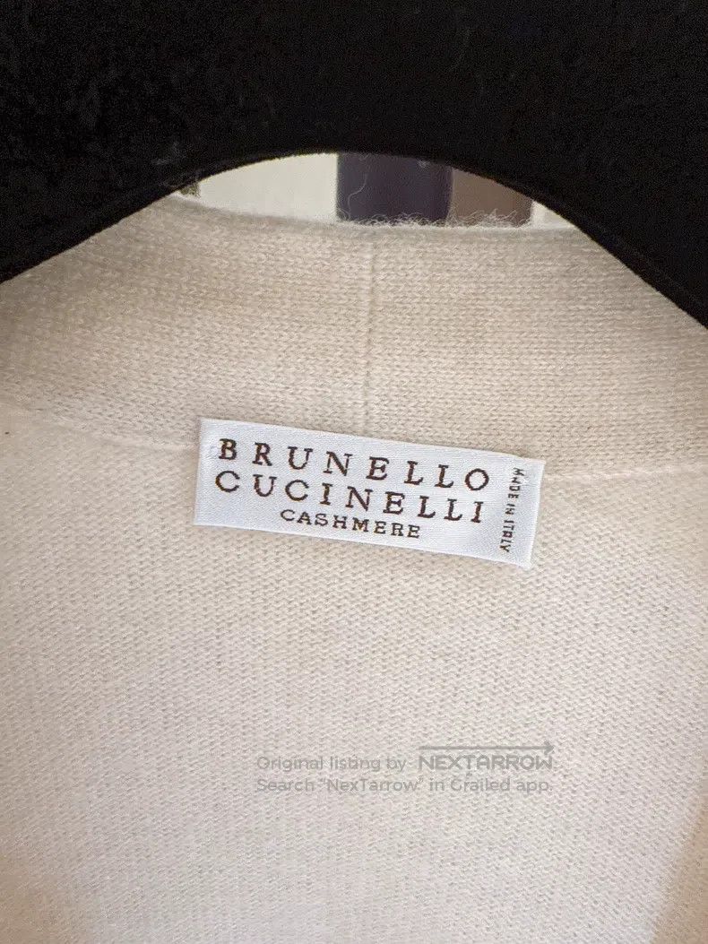 Brunello Cucinelli Brunello Cucinelli Color block cashmere cardigan Size S / US 4 / IT 40 - 8 Thumbnail